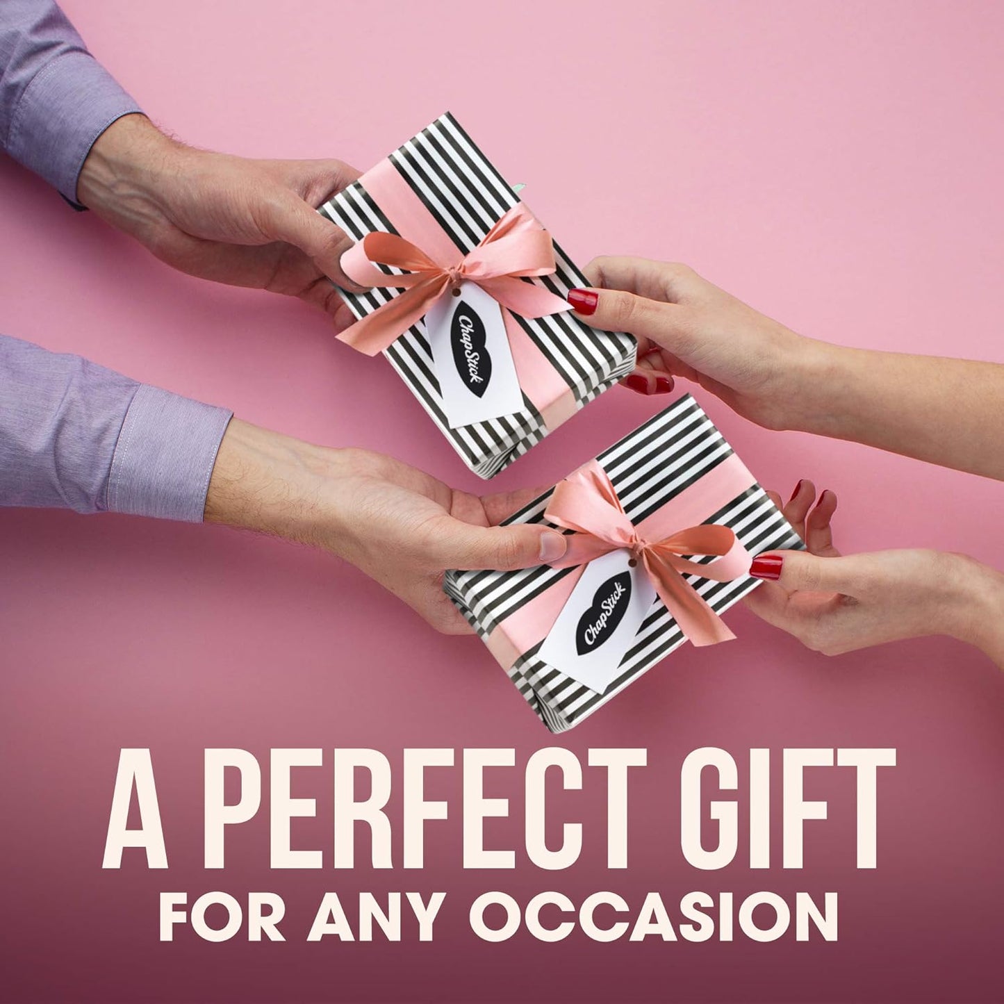 ChapStick Lip Balm Fruit & Cream 3-Pack Collection – Peach, Strawberry & Banana Flavors, 0.15 Oz Ea