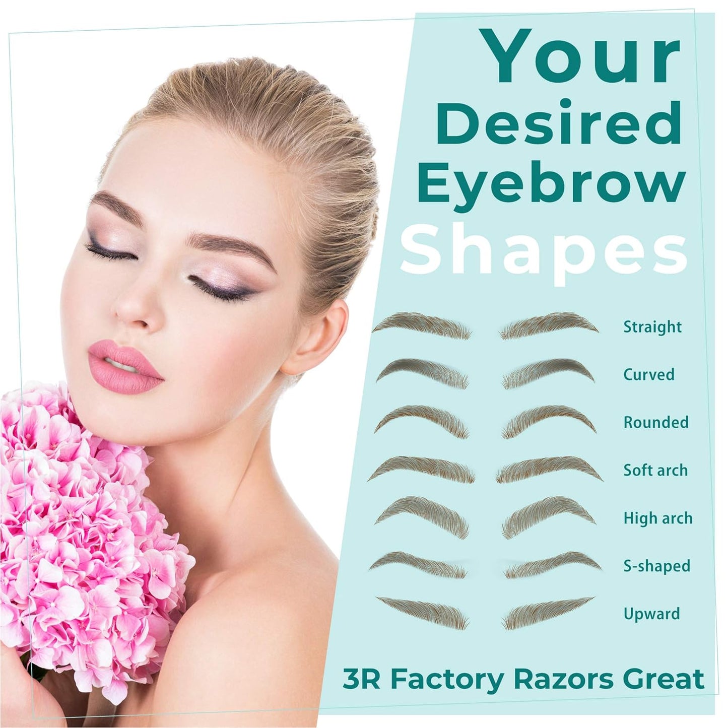 Face Razors for Women - 3R Factory Face Shaver Womens Peach Fuzz, Dermaplane Razor for Women Face, Ladies Shavers for Facial Hair, Eyebrow, Facial & Neck. Come with Safety Cover (Packs of 6)