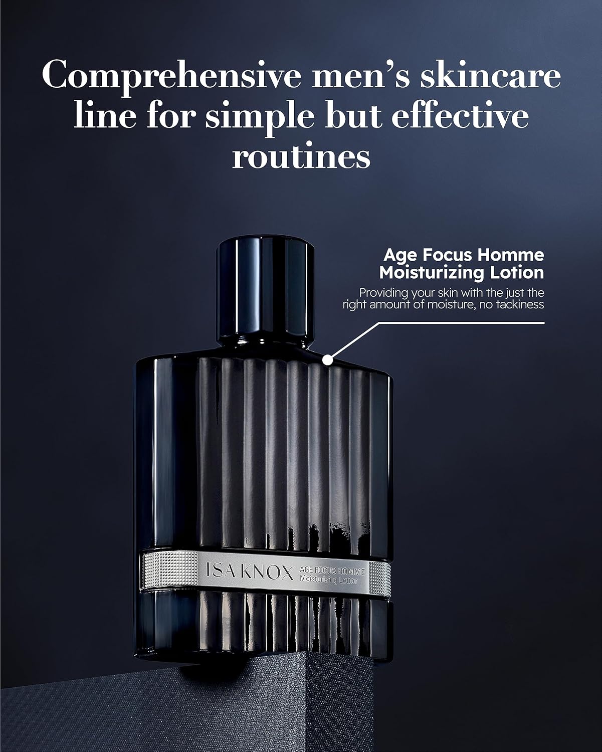 ISA KNOX Age Focus Homme (Face Emulsion, 5.1fl oz) - Hydrating Facial Moisturizer to Soothe and Moisturize Shaving-Irritated Skin for a Refreshing Sensation by LG Beauty. Niacinamide, Adenosine.