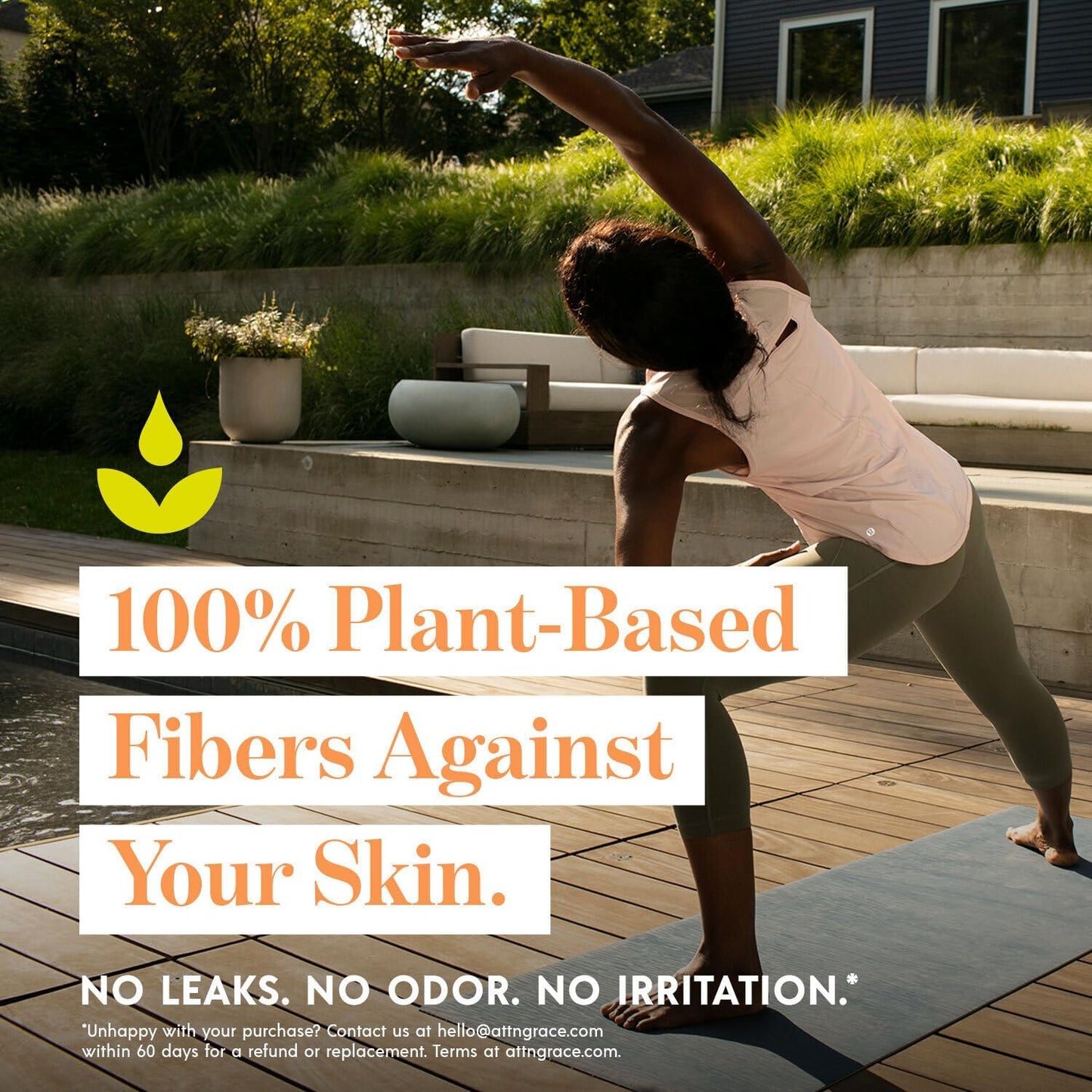 Attn: Grace Heavy Plus Incontinence Pads for Women, 28-Pack - High Absorbency, Breathable, Plant-Based - Incontinence Pads for Heavy Bladder Leaks & Sensitive Skin