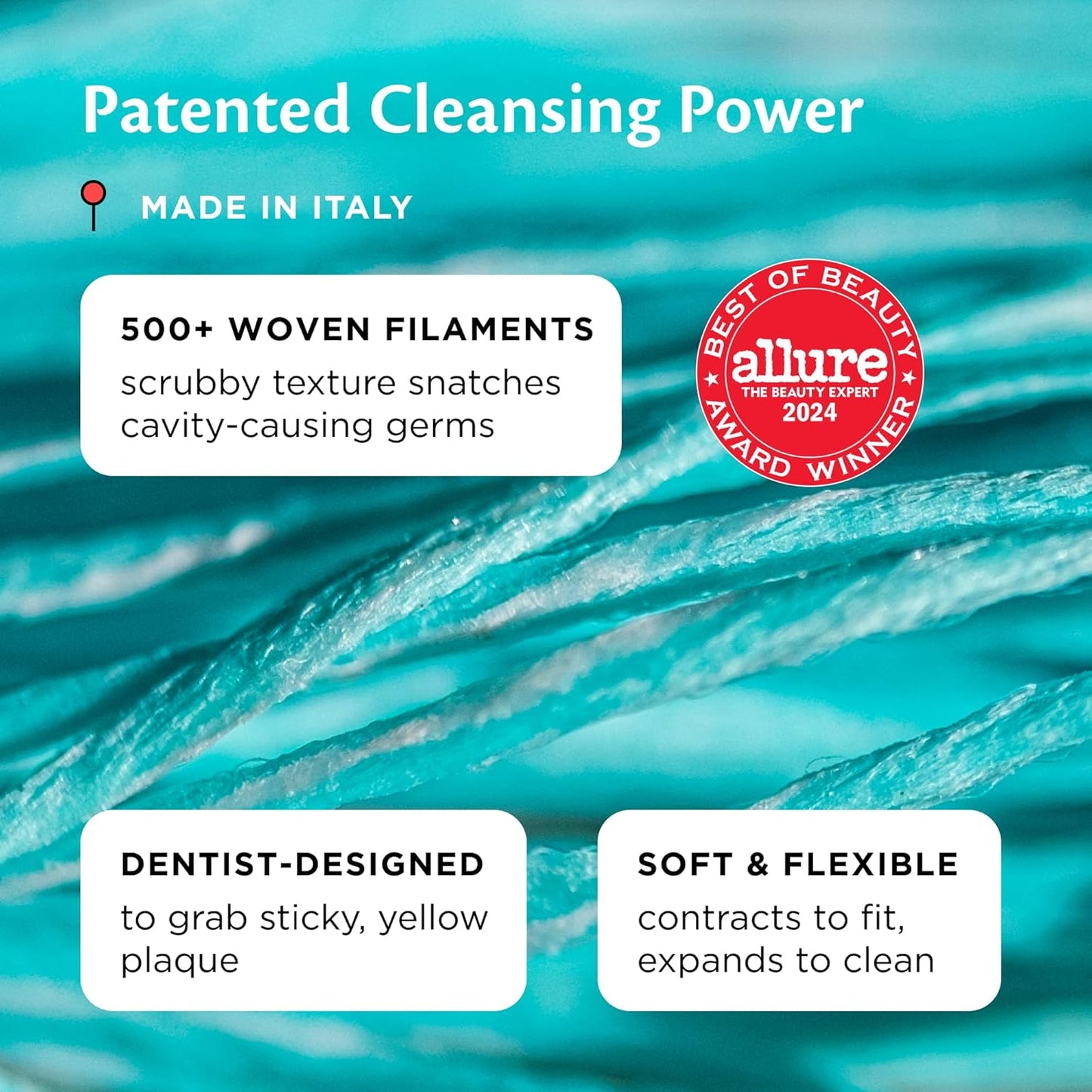 Cocofloss Woven Dental Floss, Dentist-Designed Oral Care, Orange Scent, Waxed, Expanding, Kid-Friendly String Floss with Coconut Oil, 3 Spools (33 yd Each)