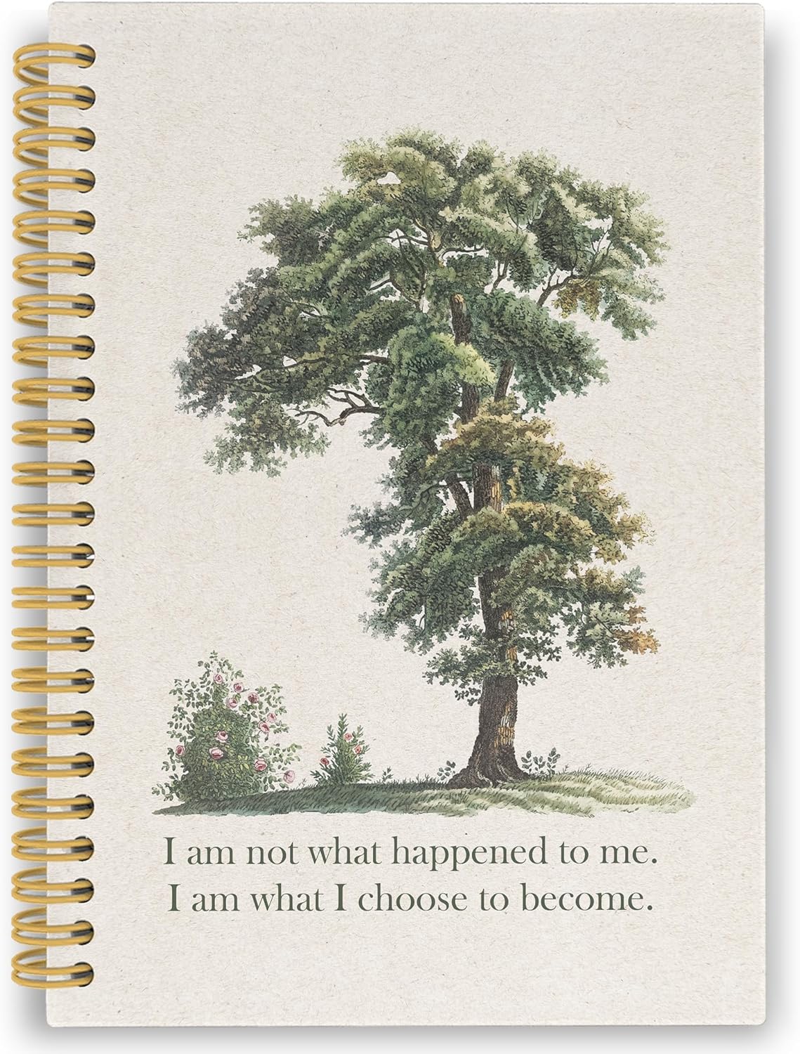 Mental Health Spiral Notebook, Therapy Journaling Notebooks for Note Taking, Vintage Tree Nature Hardcover Journals for Women 160 Pages 5.5x8.3 Inch, Inspirational Gifts for Women