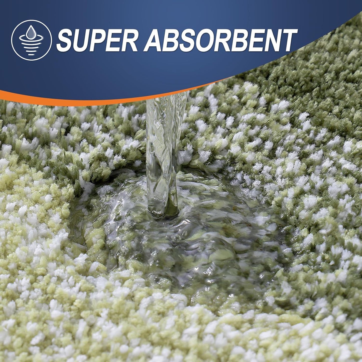 OLANLY Bathroom Rugs Mat 24x16, Extra Soft Absorbent Microfiber Bath Rugs, Rubber Backing, Quick Dry, Machine Washable Bath Mats for Bathroom Floor, Tub and Shower, Home Decor Accessories, Dark Green