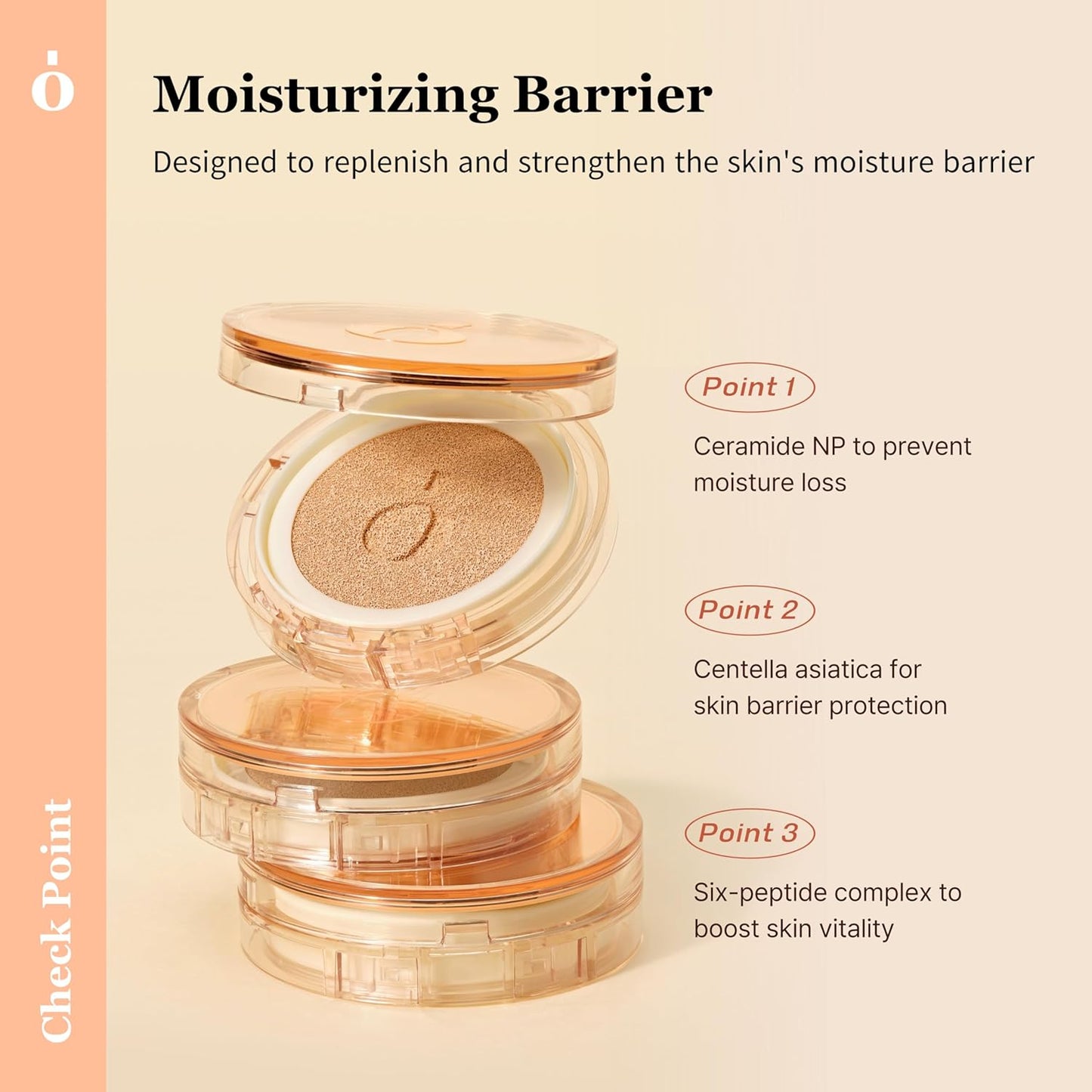 Skin Barrier Glow Cover Cushion, All-day Coverage, Glow Finish, Lightweight, Skincare-Like Texture, Non-cakey Makeup, Korean Cushion Foundation (#51N Milky Way, 0.15 oz)