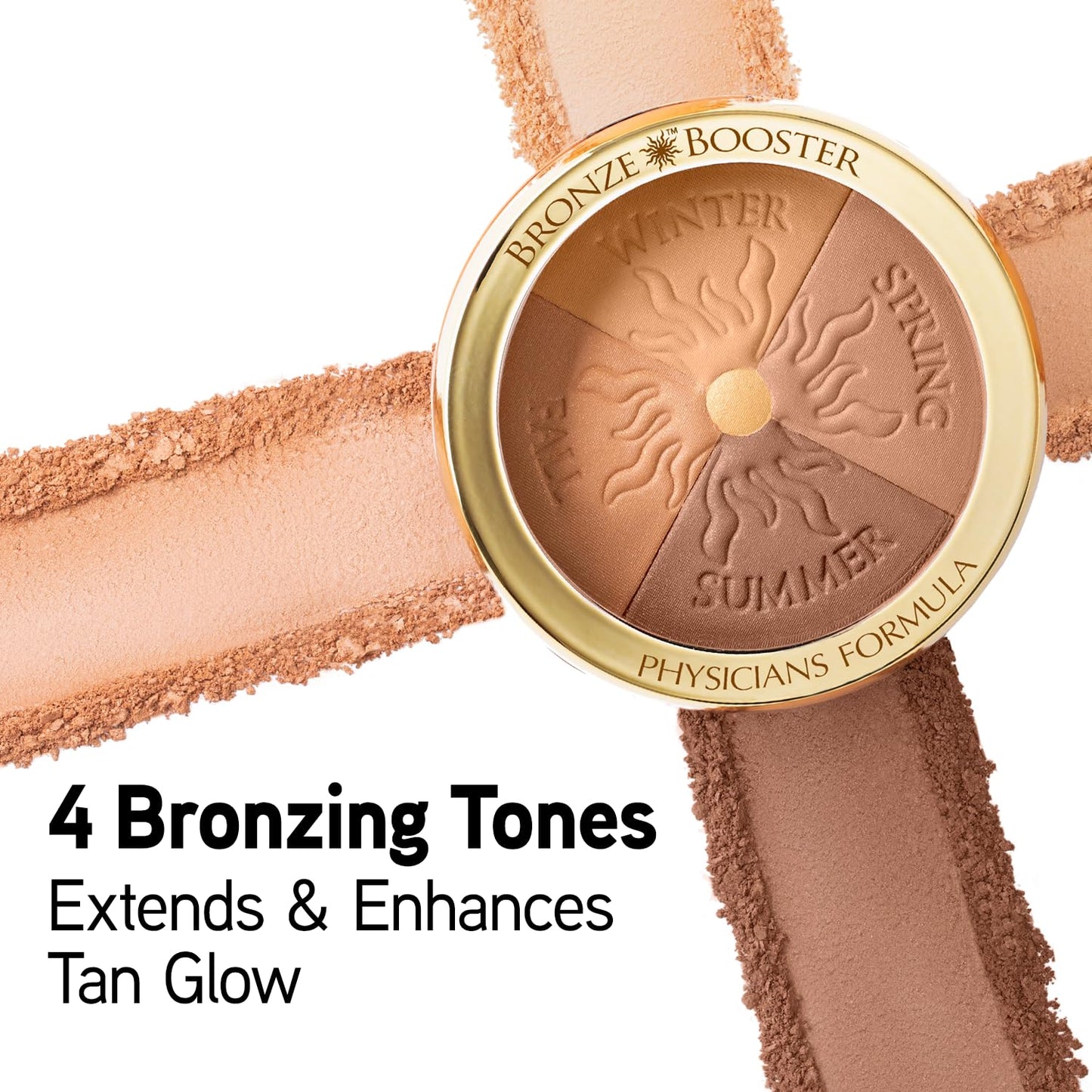 Physicians Formula Bronze Booster Glow-Boosting Season-to-Season, Customizable Seasonal Glow Glow, Lasting Tan Boost, Hypoallergenic Powder, Cruelty-Free & Hypoallergenic- Light-to-Medium
