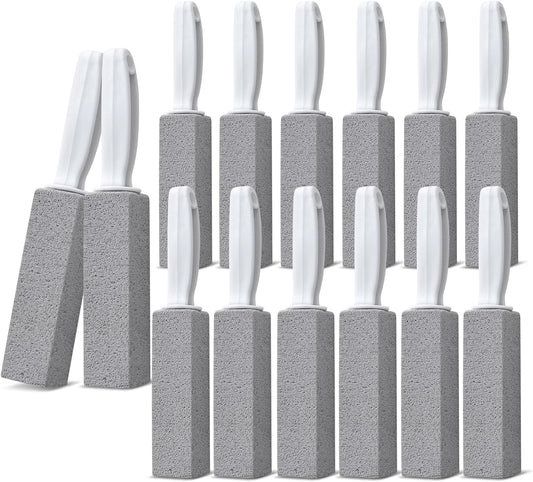 Emycool Pumice Stone Toilet Bowl Cleaner, 14 Pack Toilet Pumice Stone with Handle for Toilet Cleaning, Bathtubs, Sinks, Swimming Pools, Grills