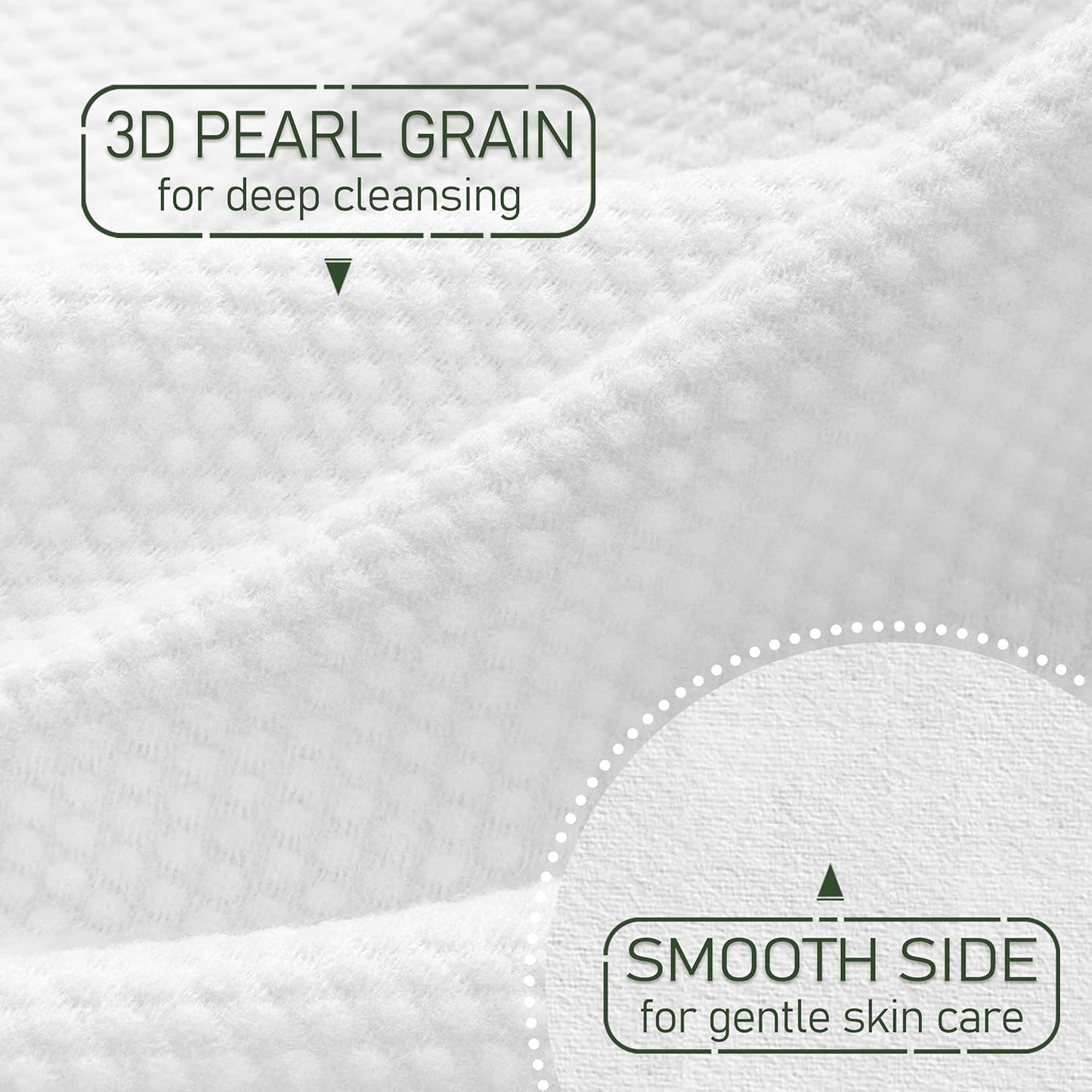 Christmas Style WOWOTEX Disposable Face Towel Biodegradable Large Dry Face Wipes 60 Count/1 Box Extra Thick Soft Clean Facial Towels for Sensitive Skin, Facial Cleansing, Nursing, 10"×12"