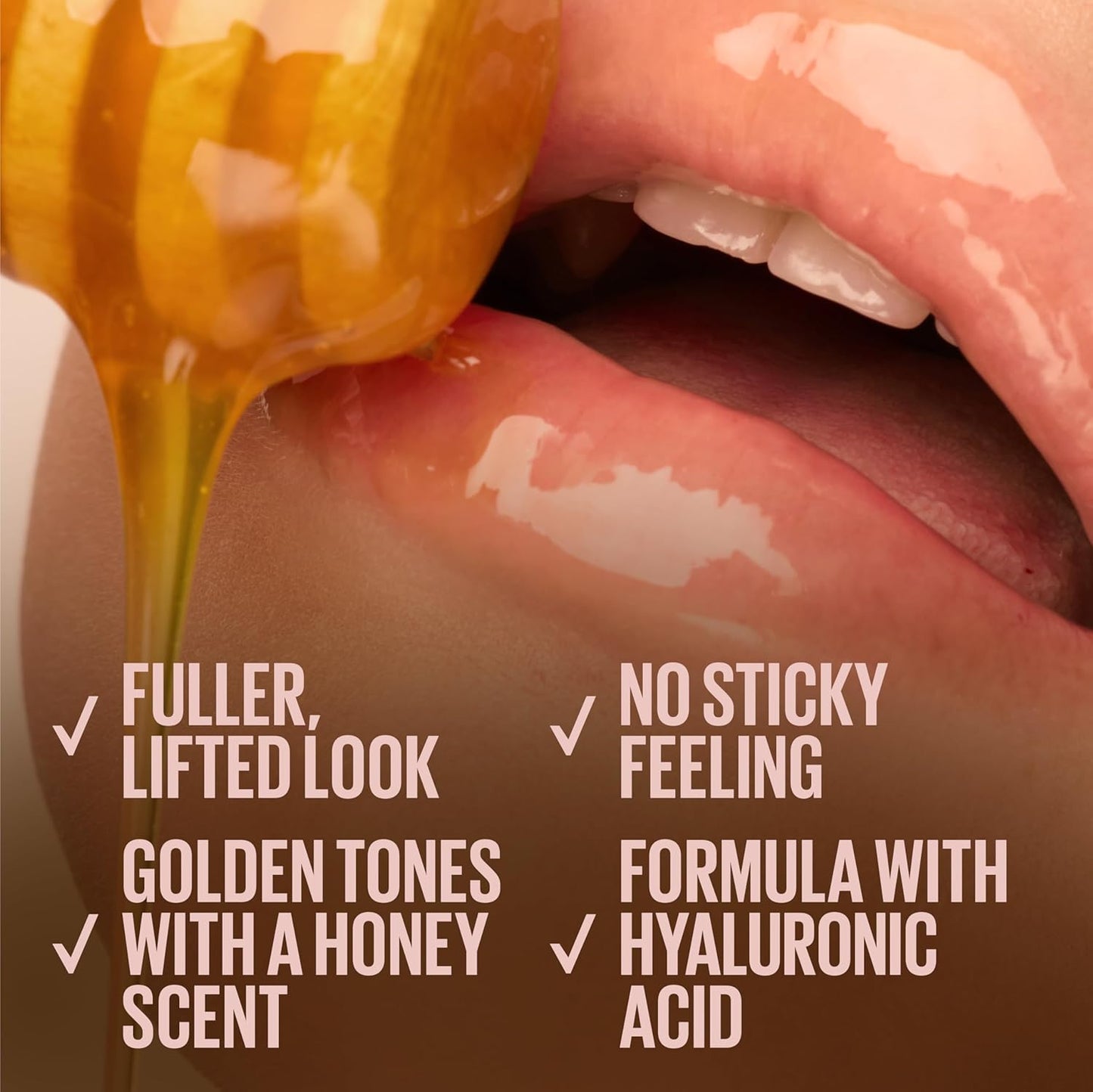 MAYBELLINE Lifter Gloss, Hydrating Honey'd Lip Gloss with Hyaluronic Acid, High Shine for Plumper Looking Lips, Caramel, 1 Count