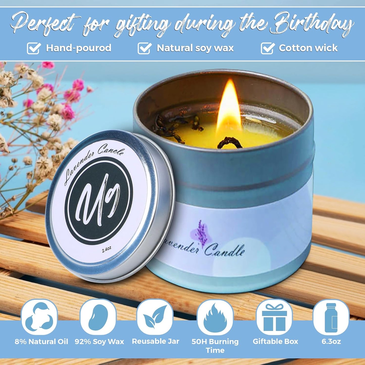 Spa Kit for Women - Spa birthday gifts for women - Relaxing Spa kit Basket- Self Care Package for women - lavender Relaxing Spa Gift Set - Spa Gift Set for Women, Sisters and Mothers Day