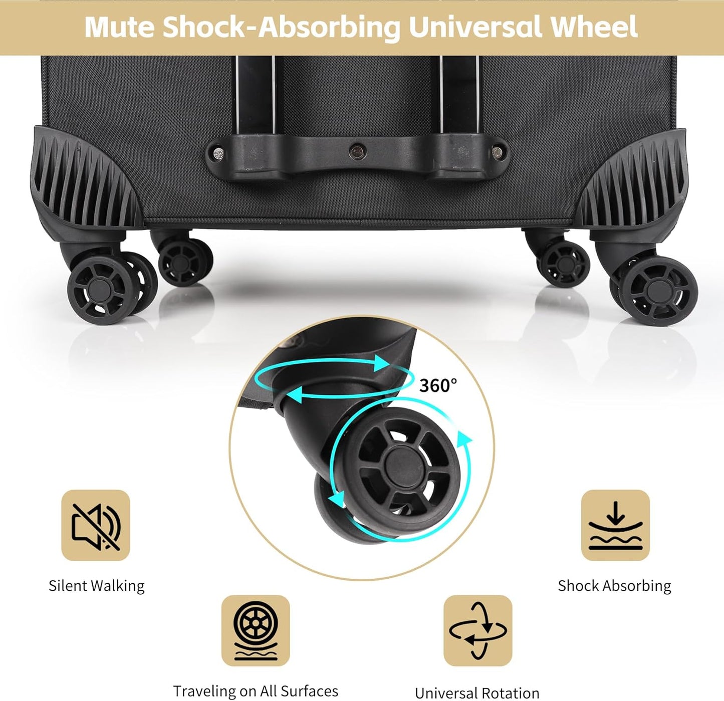 Rolling Makeup Bag Professional Makeup Artist Bags 2 in 1 Cosmetics Case Extra Large Trolley Travel Case with 360° Swivel Wheels and Adjustable Dividers