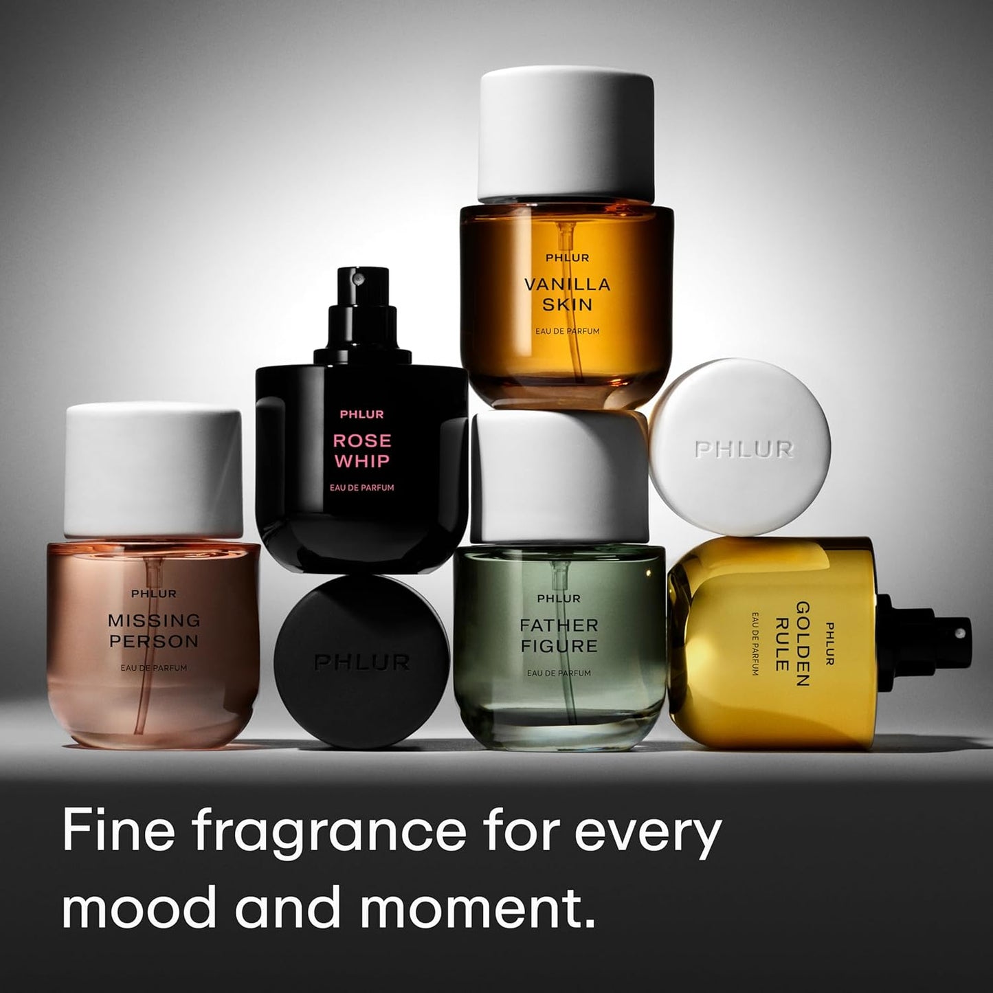 PHLUR Golden Rule Eau de Parfum - Full Size Perfume for Women & Men Fragrance - Fruity Floral Perfume with Mandarin, Pink Pepper, Pear, Jasmine, Coconut Milk, Sandalwood & Vanilla Cream (50mL)