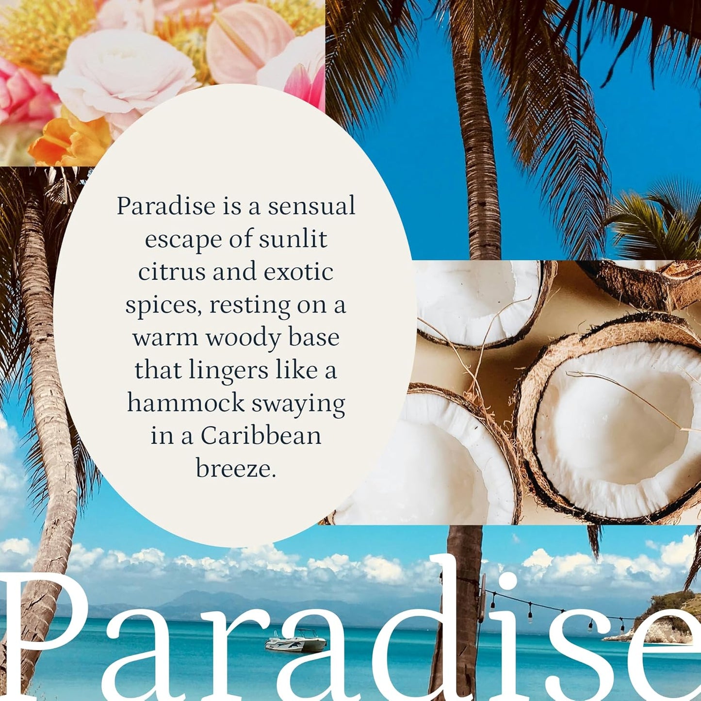 PuroSentido Paradise Tropical Aroma Oil (500 ml) - Luxury Essential & Fragrance Oil for Diffusers and Humidifiers, Creamy Coconut, Floral Notes & Soft Woods Home & Hotel Scent