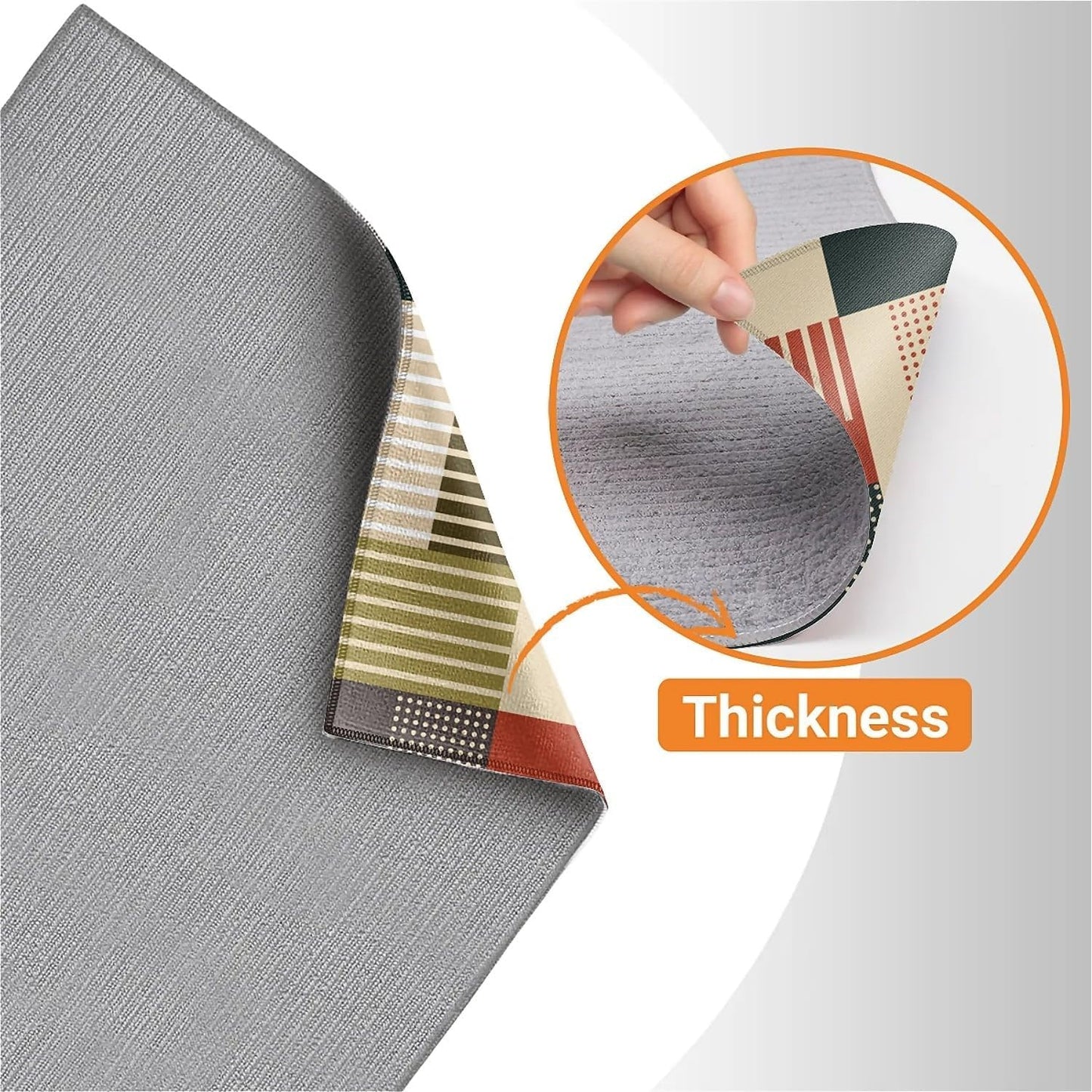 Dish Drying Mat For Kitchen Counter, Personalized Streak Microfiber Absorbent Dish Drainer Rack Pad Reusable Large 18x24in Drying Mat