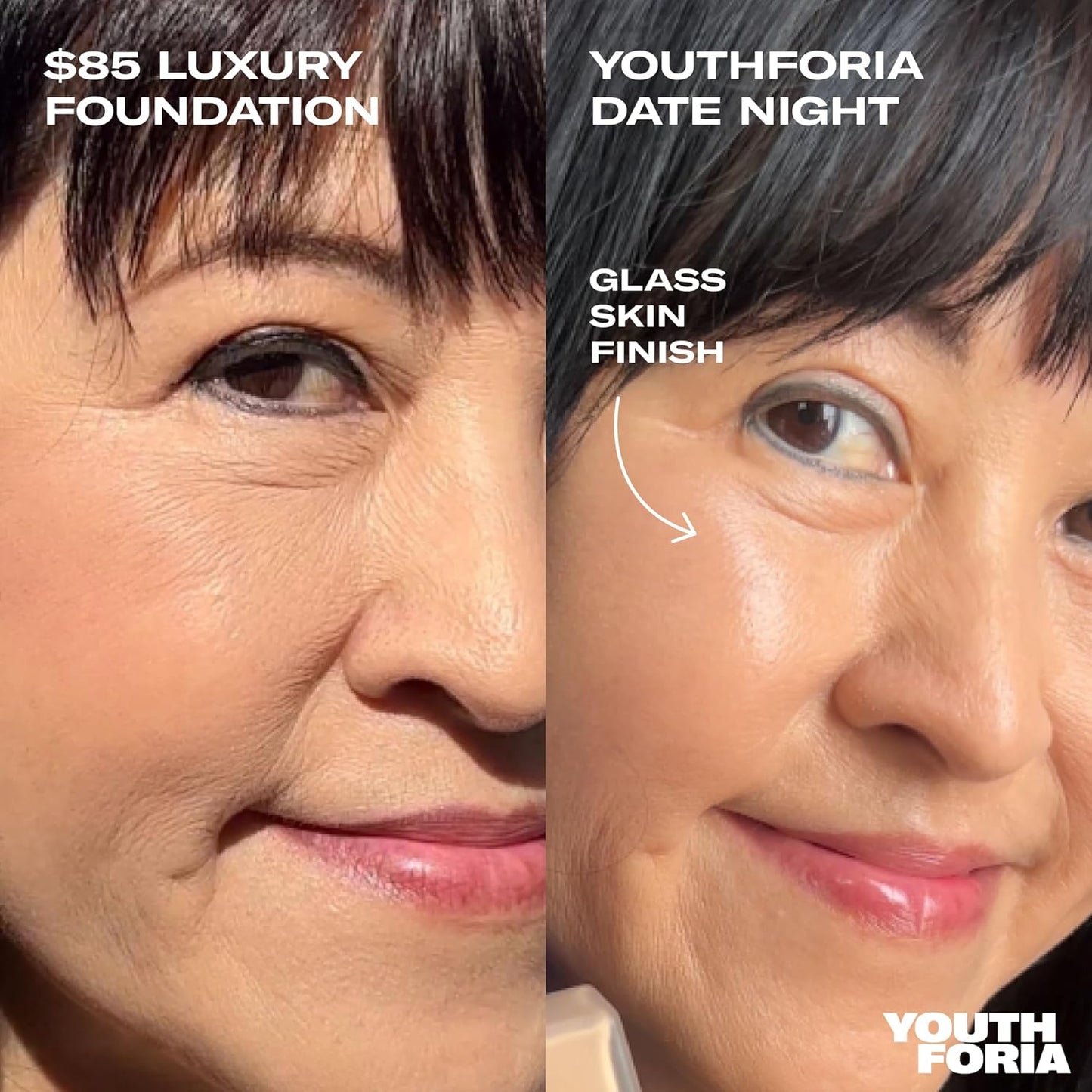 Youthforia Date Night Skin Tint Serum Foundation, Light-Medium Coverage, Hydrating Formula, Vegan & Cruelty-Free, 245 Light to Light Medium - Neutral