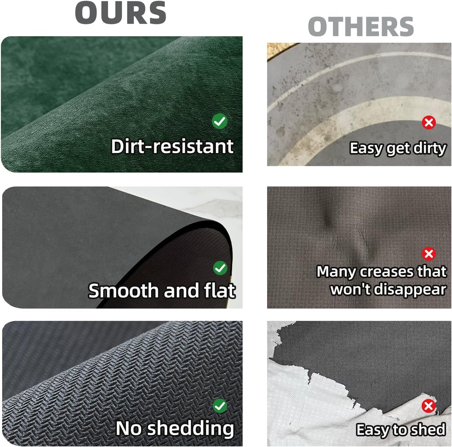 Bathroom Mat Quick Dry, Bathroom Rugs Non Slip Washable Thin Absorbent Bath Mat Fits Under Door Bathroom Floor Mat Perfect for Bath, Shower, or Sink 24"x70" Dark Green