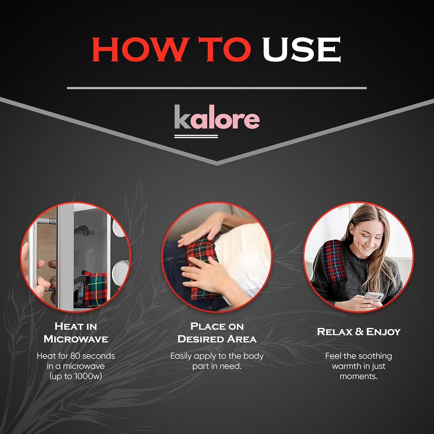 Microwavable Heating Pads for Winter, Back, Stomach & Head Comfort – Kalore Neck Wrap with Velboa Faux Fur Cover – Even Heat Distribution Hot Compress Bag – Wheat Heat Pad – Lavender Scent – Gray