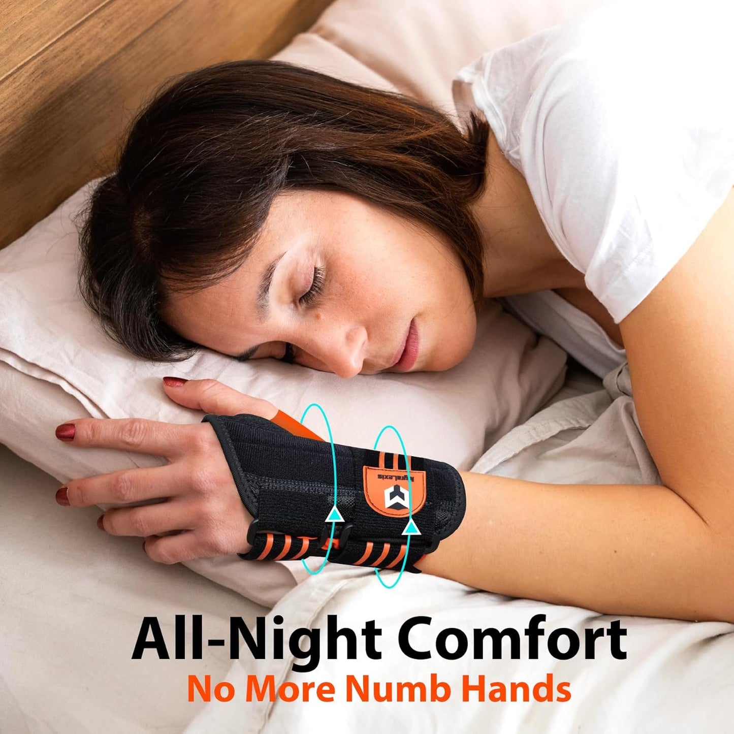 2 Pack Carpal Tunnel Wrist Brace [2025 Upgraded Adjustable Straps & Elastic Thumb Hole] Soft Breathable Night Support Wrist Brace for Pain Relief Tendonitis, Sprain, Arthritis - Left & Right (Size: M)