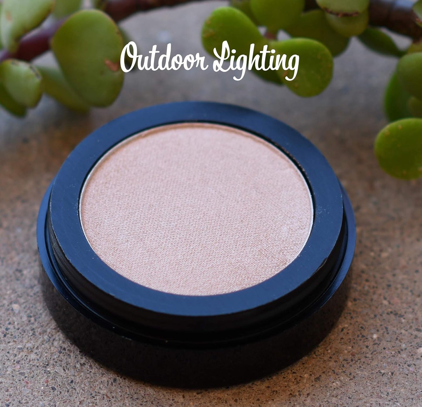 Champagne Frost Golden Glow Shimmering Shimmer Pressed Powder Single Vegan Eyeshadow; Talc, Paraben & Cruelty Free