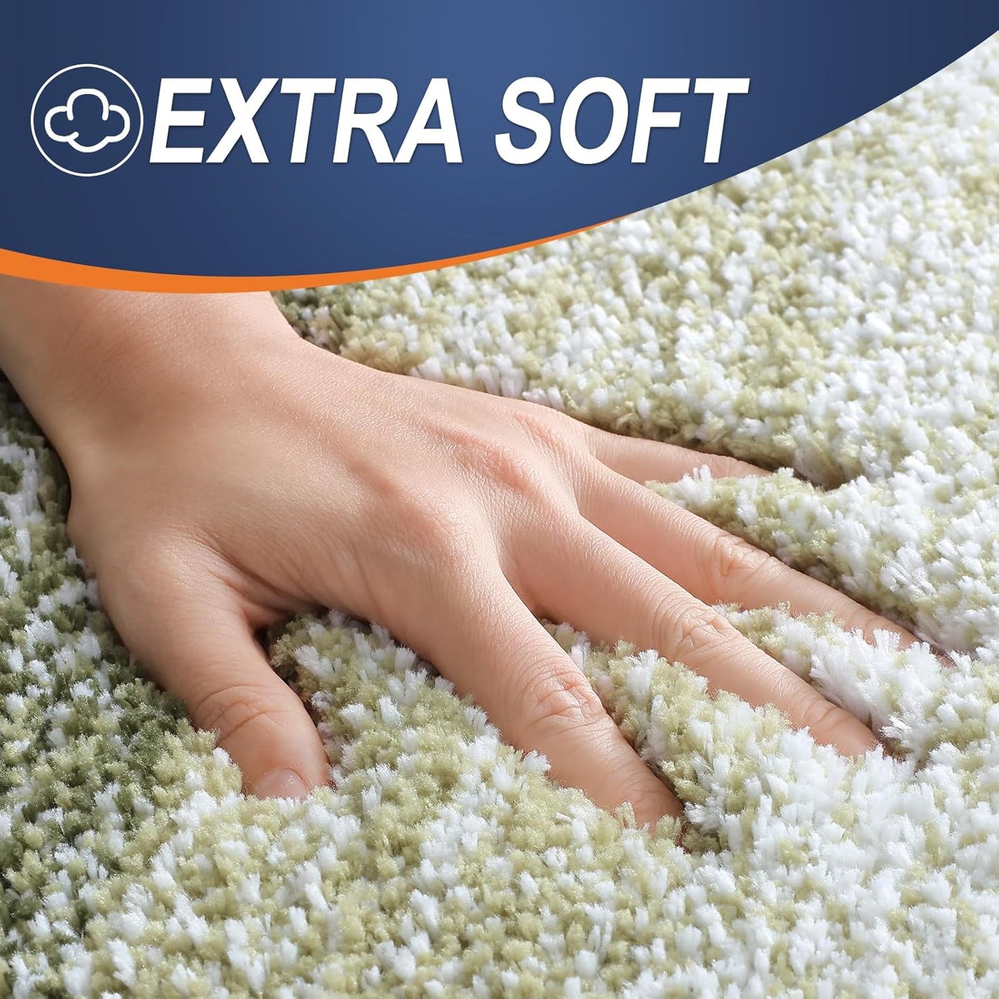 OLANLY Bathroom Rugs Mat 24x16, Extra Soft Absorbent Microfiber Bath Rugs, Rubber Backing, Quick Dry, Machine Washable Bath Mats for Bathroom Floor, Tub and Shower, Home Decor Accessories, Dark Green