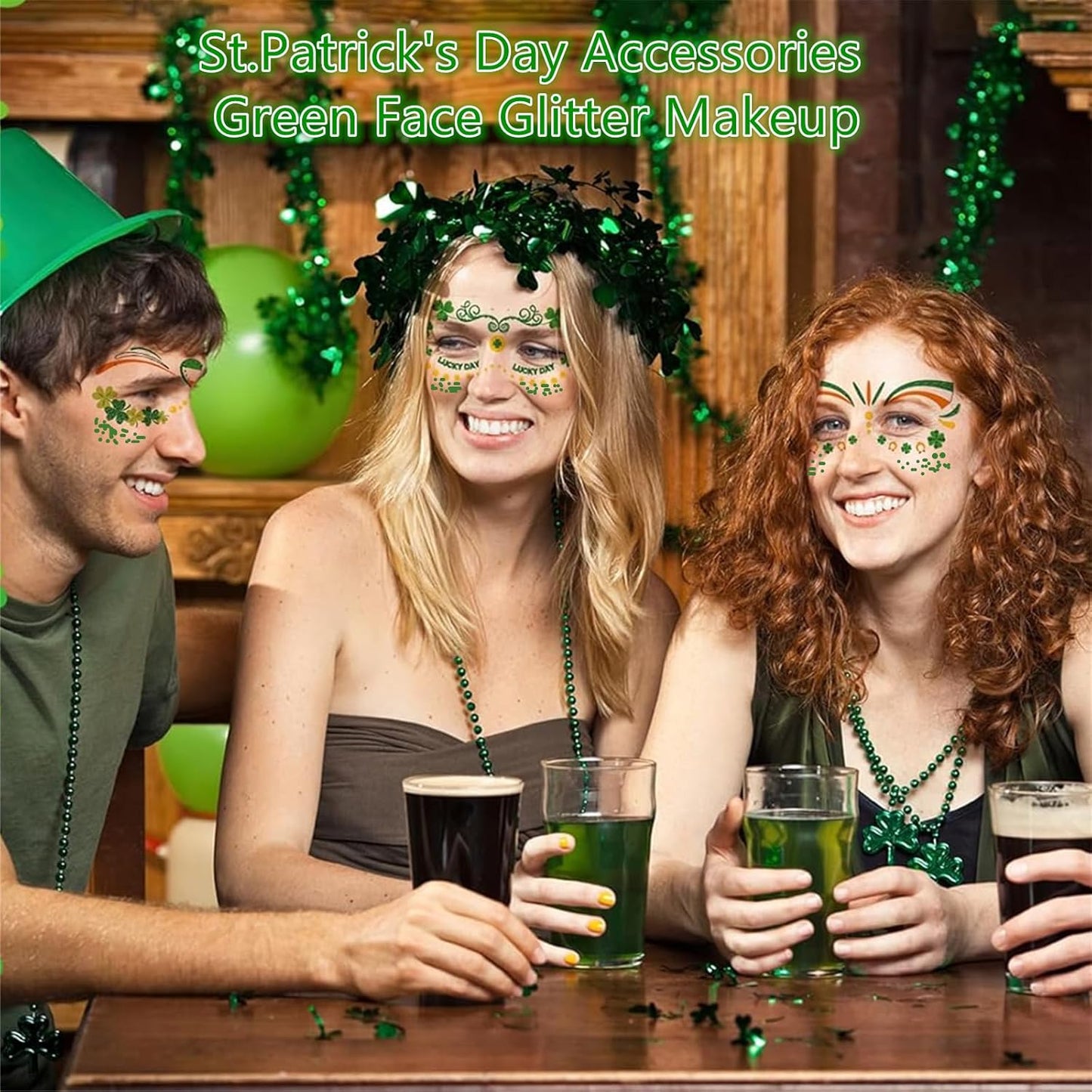 Go Ho Chameleon Green Body Glitter Gel,Color Changing St Patricks Day Face Glitter,Holographic Fine Chunky Sequins Glitters,Reflective Sparkly Festival Rave Accessories