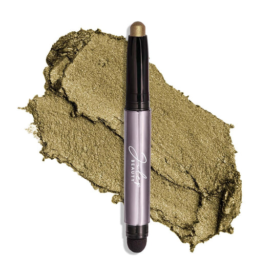 Julep Eyeshadow 101 Cream-to-Powder Waterproof Shadow Stick – Khaki Green Shimmer – Long-Lasting, Crease-Proof, Taupe Green Shimmer Cream Eyeshadow with Built-in Smudger