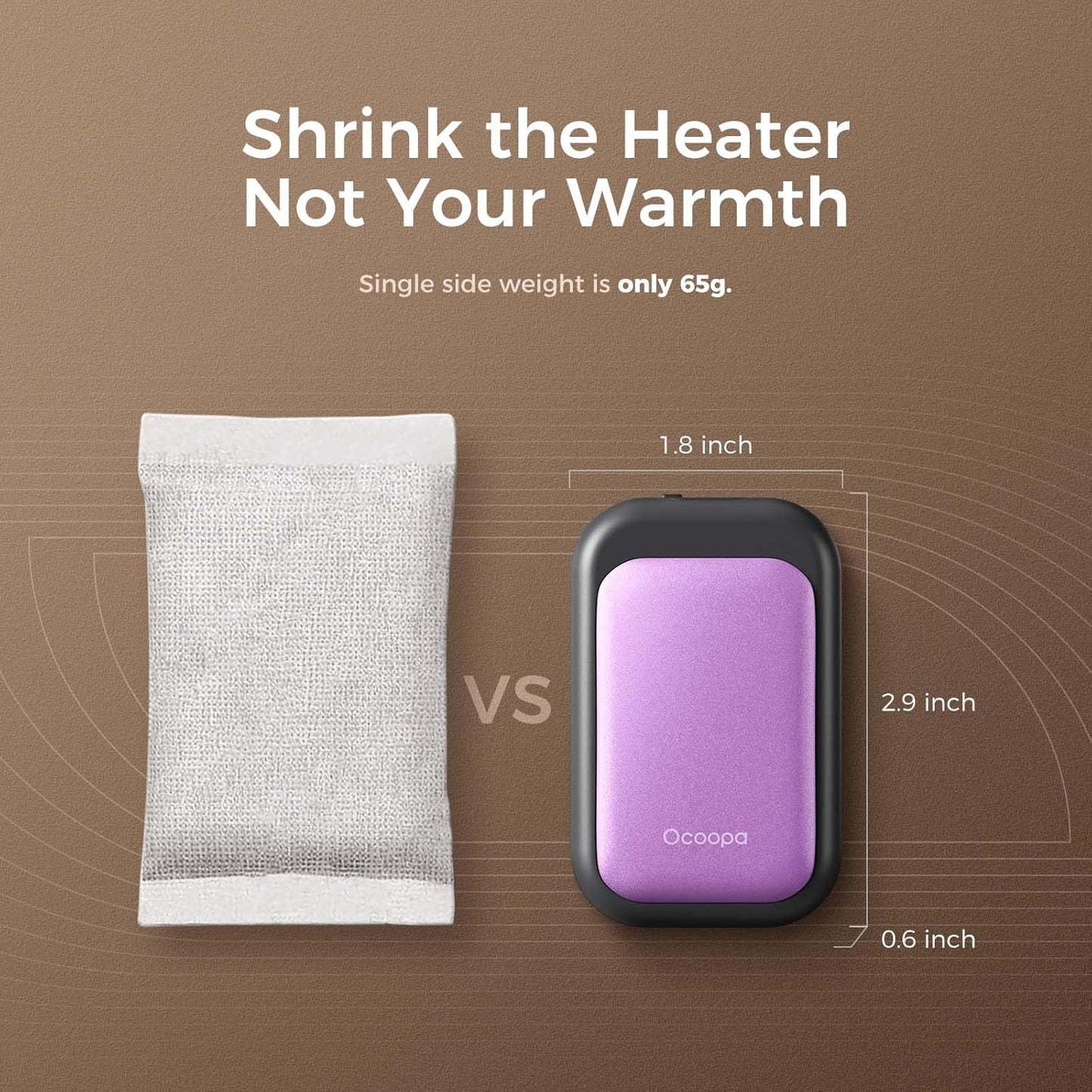 OCOOPA Magnetic Rechargeable Hand Warmers 2 Pack, Card-Style Electric AI Hand Warmers 5000mAh, Pocket Portable Hands Heater, UL Certified, for Men Women, Hunting Essentials, UT4 Young