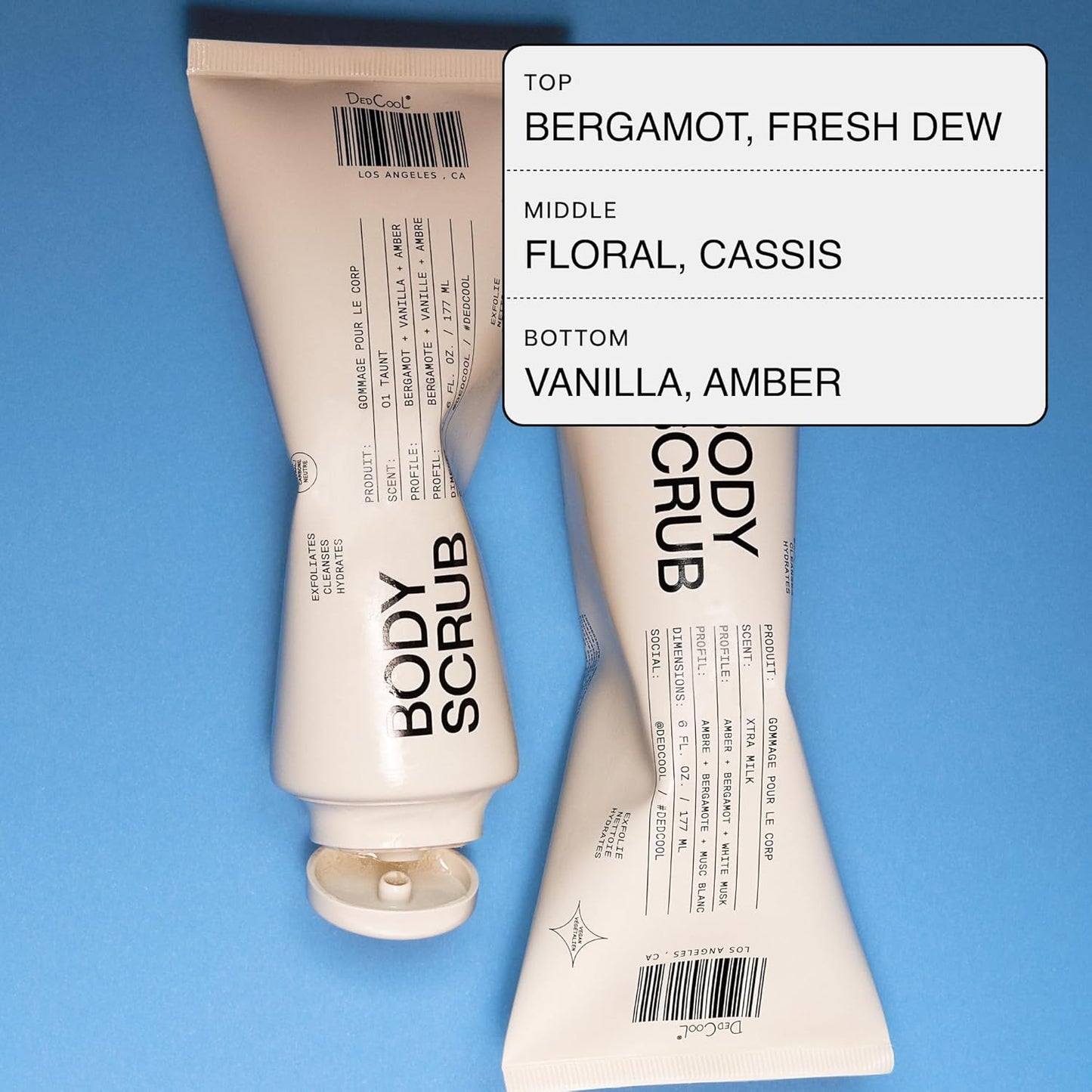 Dedcool Body Scrub Taunt – Gentle Exfoliating Formula with Rice Powder, Kakadu Plum & Coconut Oil, Regular/Full Size