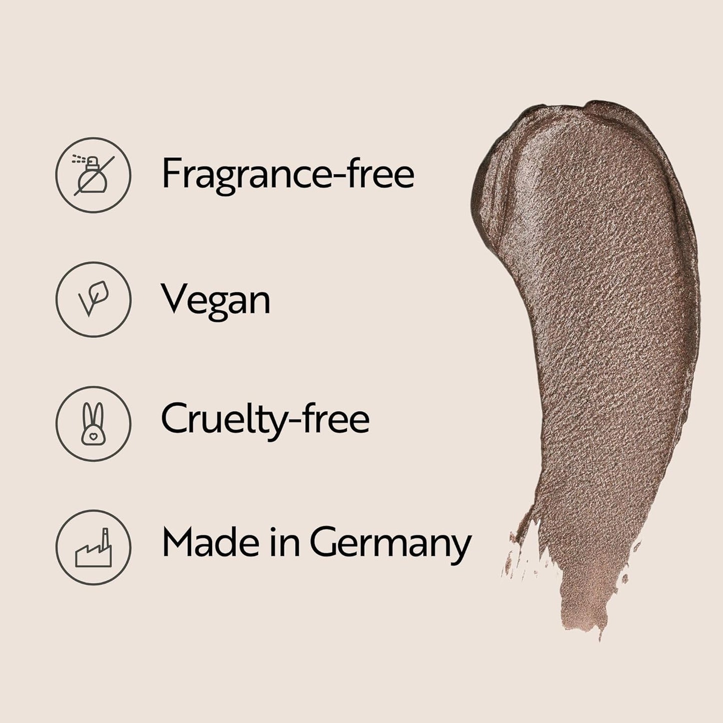 M. Asam MAGIC FINISH Mousse Eyeshadow Cutie-Pie - Eyeshadow with bronze finish, intense color with 10 hours hold & no smudging, makeup with hyaluronic acid, caffeine & glycerin, 0.27 Fl Oz