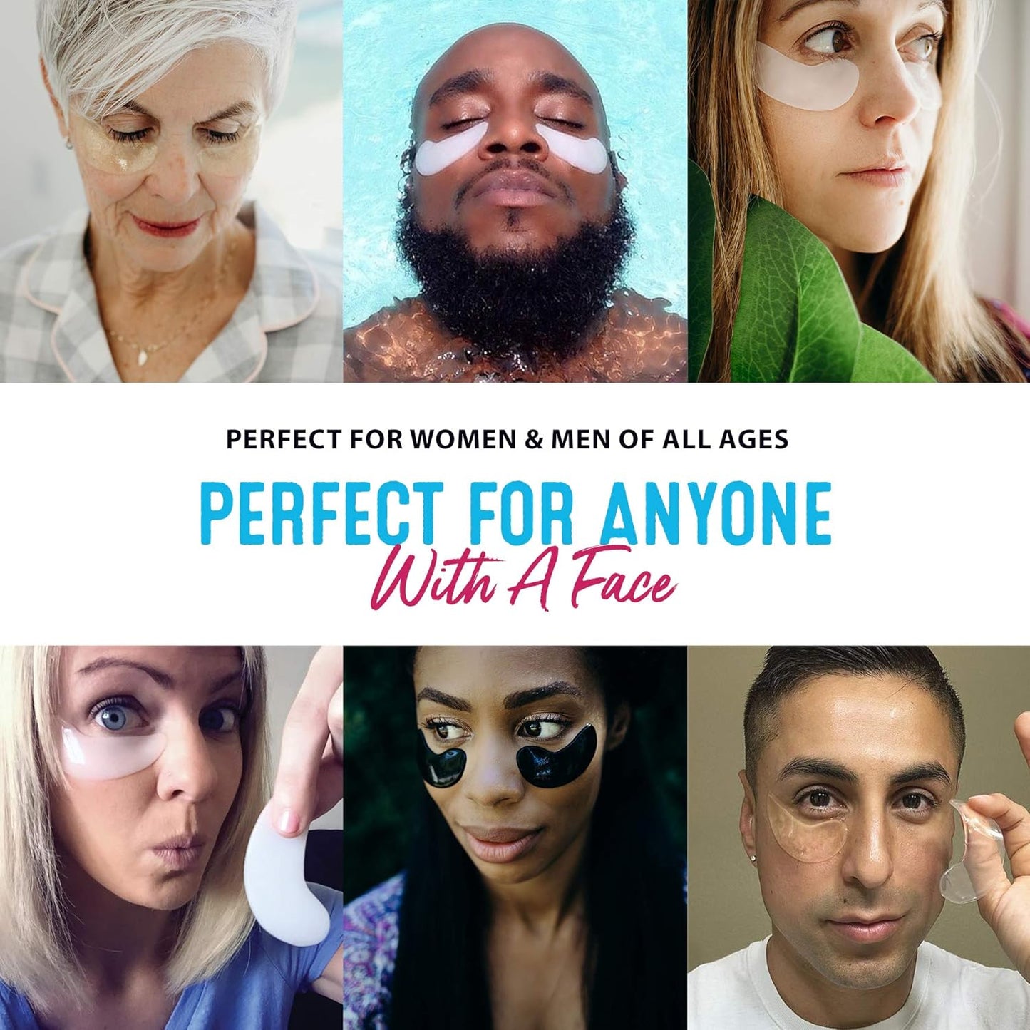 ToGoSpa Green Tea EYES, Dark Circle Warrior | Premium Clean Anti-Aging Gel Pads with Collagen, Hyaluronic Acid, Aloe Vera, Vitamins C & E, Taurine, and Green Tea Extract - 3 Pack