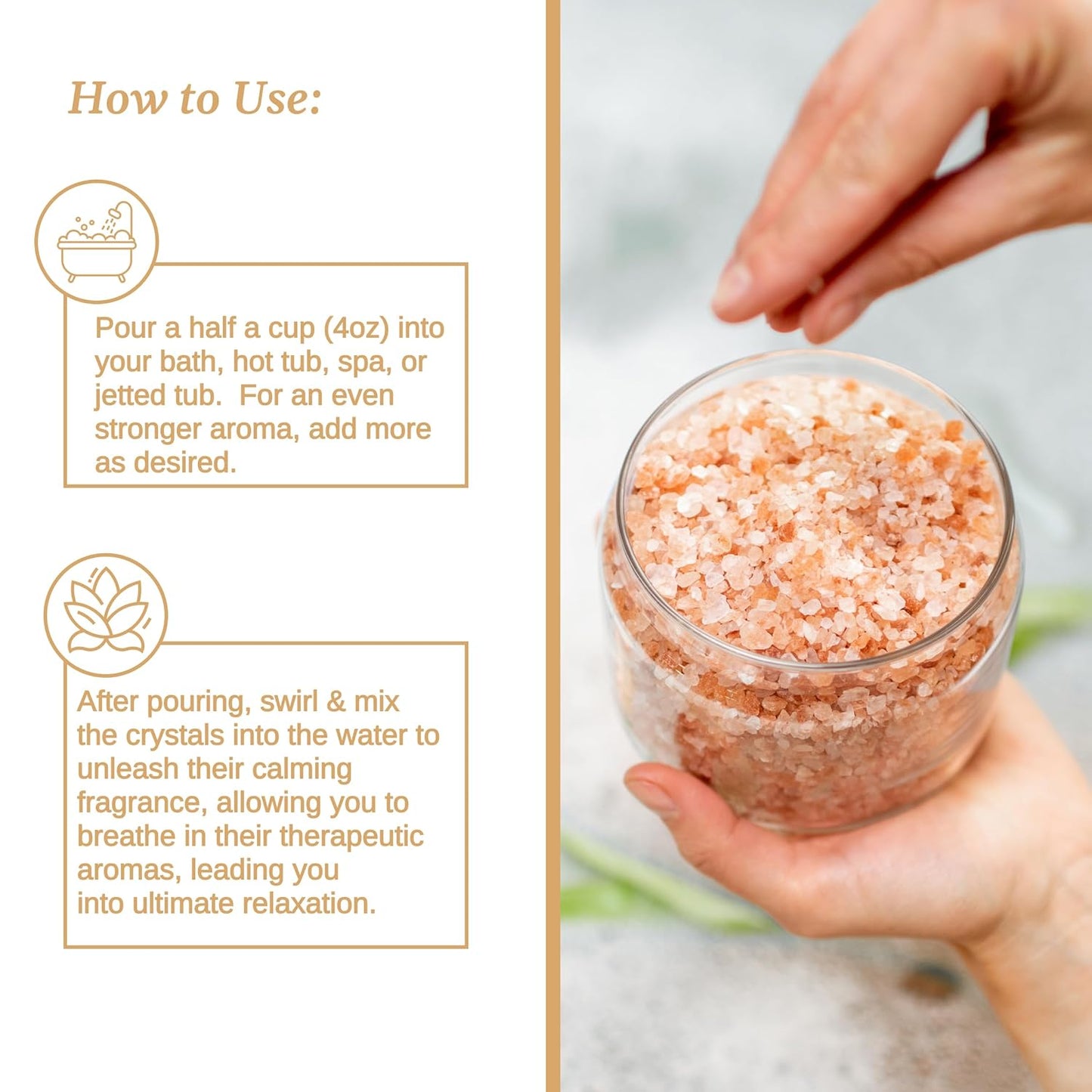 Relax Spa & Bath, Epsom & Dead Sea Salts, Aromatherapy Bath Salts for Hot Tub, Bath, or Spa, Infused with Magnesium, Joint Therapy