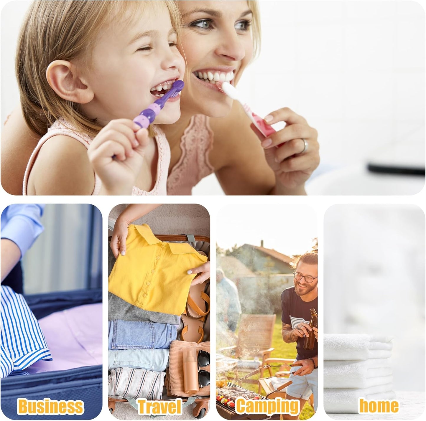 VOCOSTE 1 Pcs, Vertical Stripe Toothbrush Case, Plastic, Traveling Toothbrush Holders Case, Travel Business, Sky Blue, 7.87"x1.18"