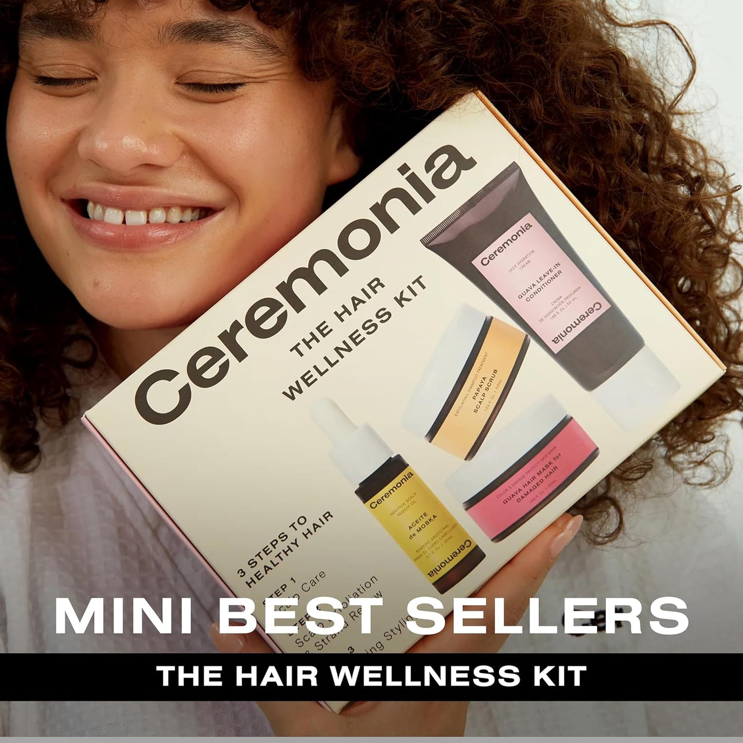 Ceremonia Hair Wellness Kit, Weekly Scalp & Strand Reset Bundle for Deep Cleansing & Hydration