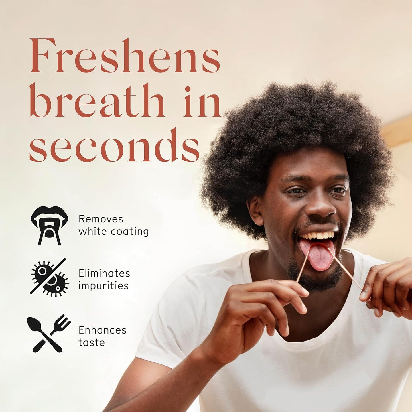 Arista 100% Copper Tongue Scraper for Adults & Kids – Metal Tongue Scraper Copper for Bad Breath, Oral Care & Hygiene – 2 Pack with Travel Pouches