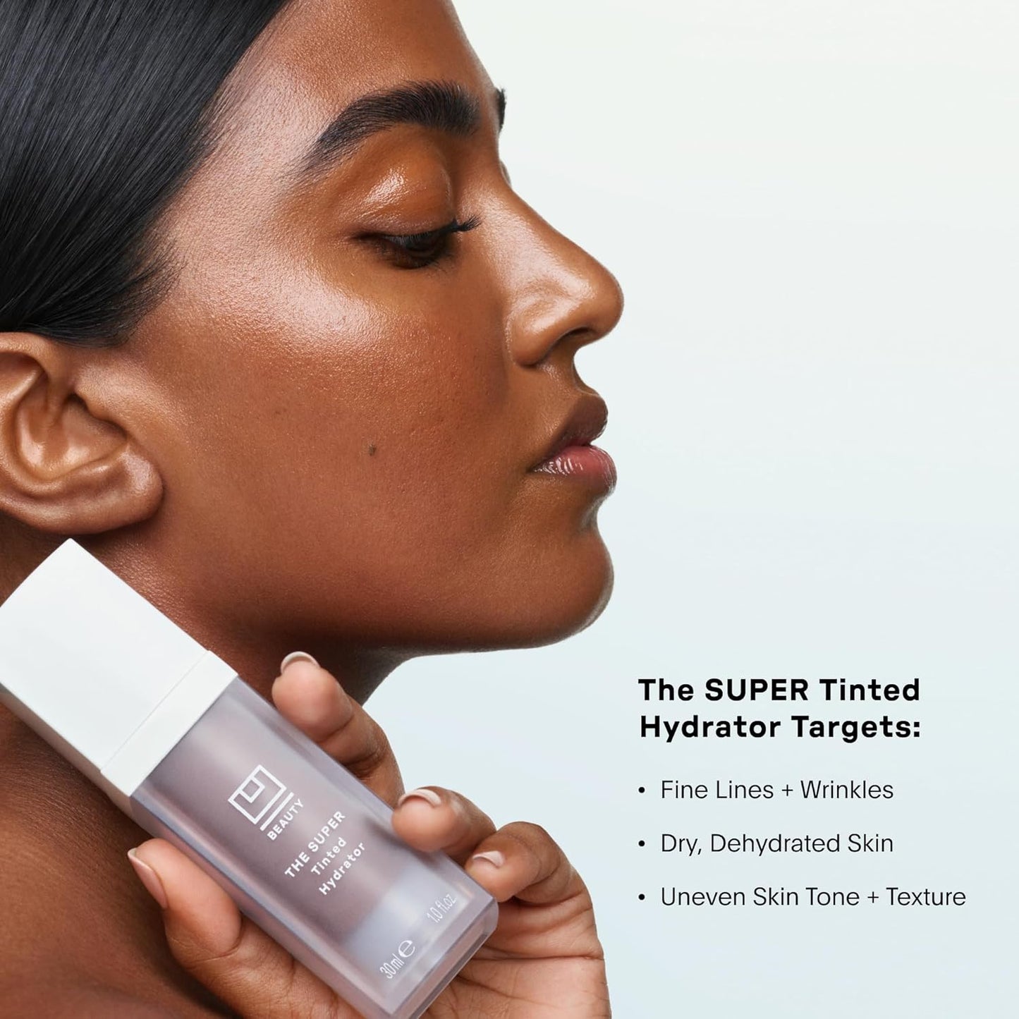 U Beauty The Super Tinted Hydrator Hyaluronic Acid Moisturizing Cream - Mega-Dose Skin Hydrator for Supple, Smooth, and Softer-Looking Skin For Up To 48 Hours - Shade 10-1.0 oz