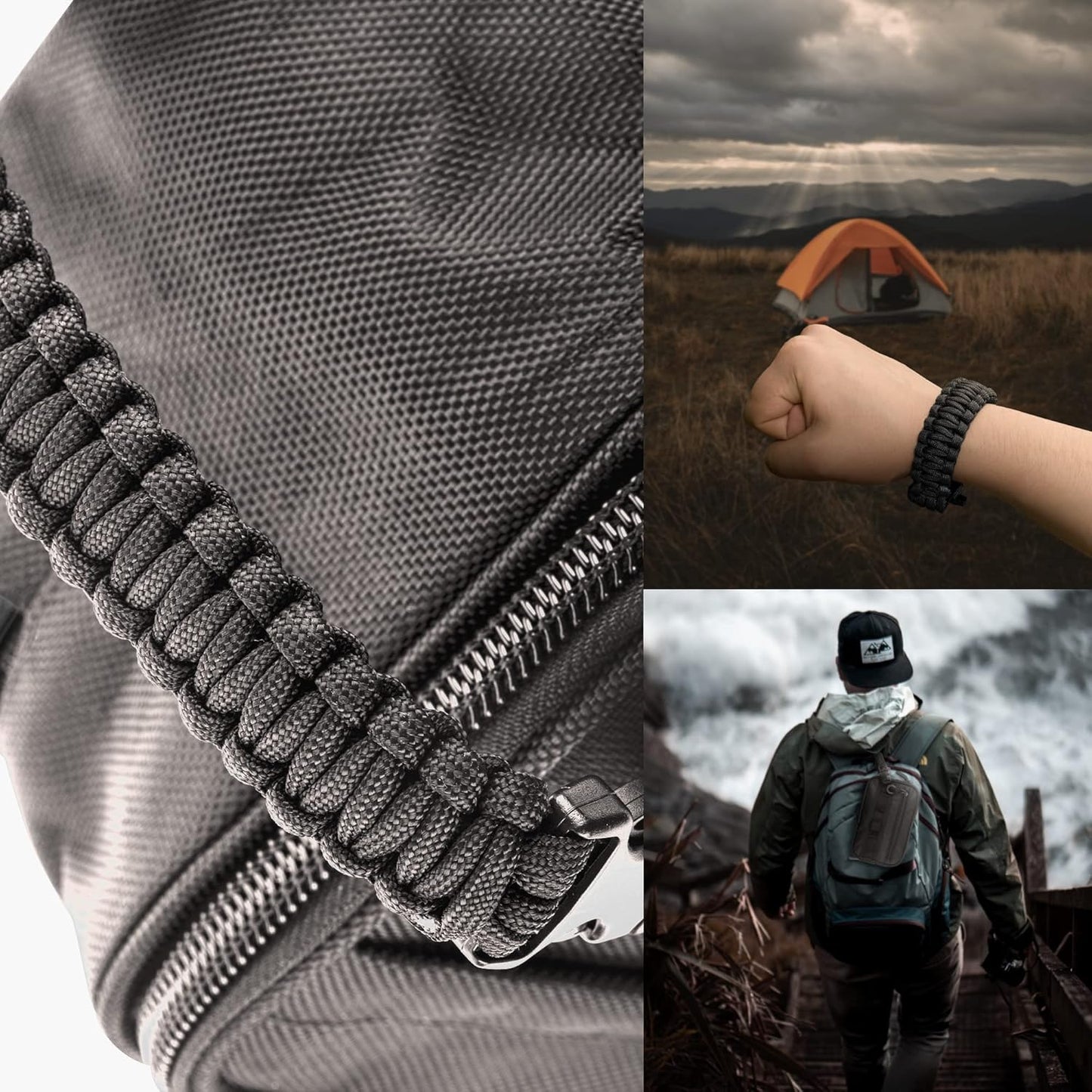 Fitdom Tactical Toiletry Bag Dopp Kit Case For Men. Perfect For Travel & Storage. Fits Large & Small Cosmetic Makeup, Clipper, Toothbrush, Shower, Shaving & Grooming Care. Best Overnight Organizer