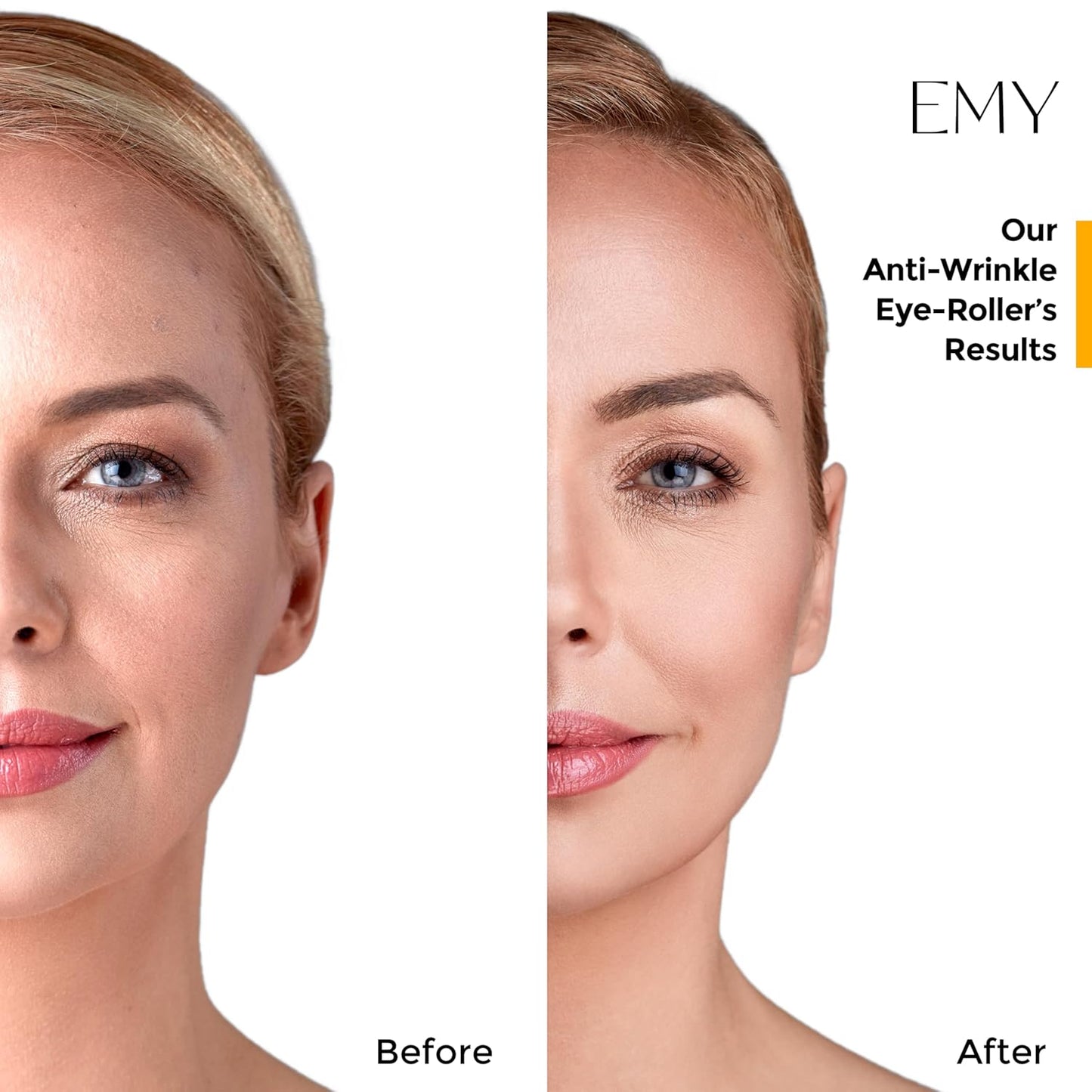 Eye Roller Serum Acid Hyaluronic Caffeine Moisturizing Plumping Massage Ball Reduces Dark Circles Bags Under Eyes Wrinkles and Fine Line Non-Greasy Suitable for Sensitive Skin