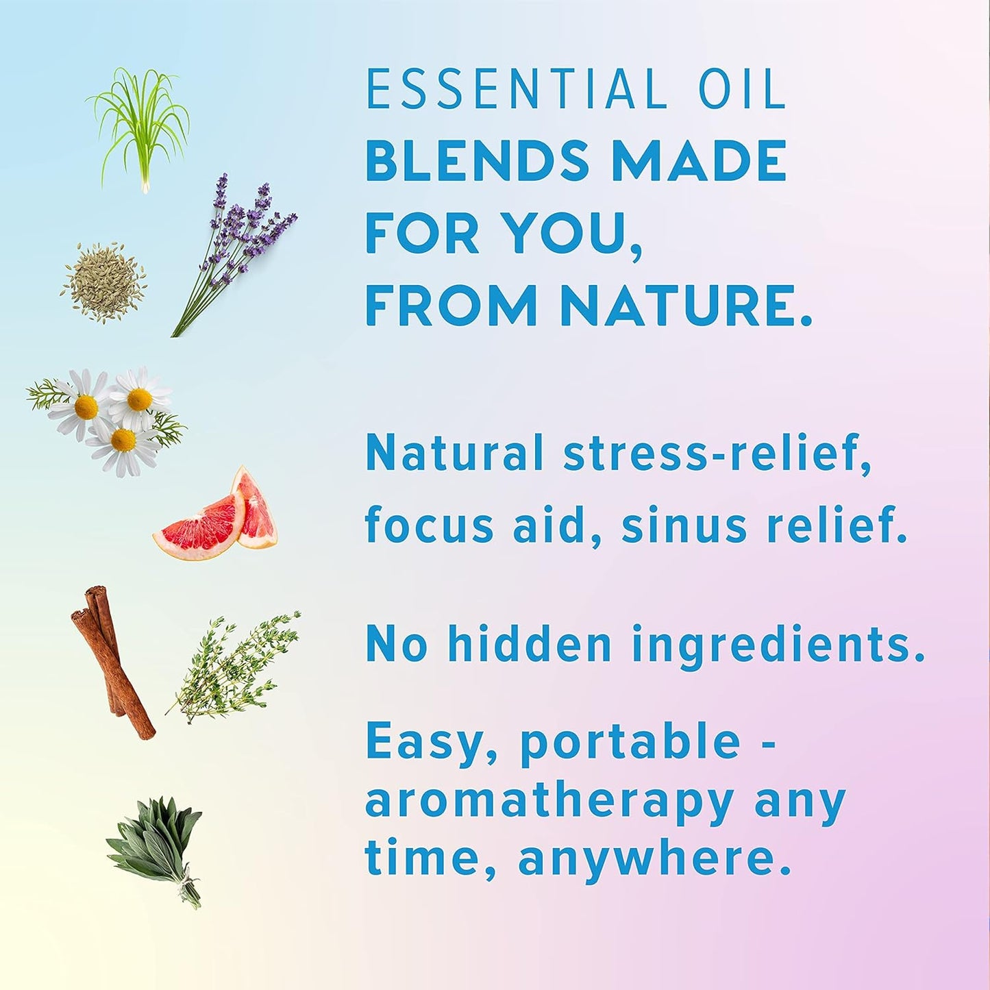 MOXĒ Nasal Inhaler Bundle, 8 Essential Oil Blends, Aromatherapy Sticks, Warming & Cooling Fragrances, Undiluted Oil, Natural Ingredients, Made in USA