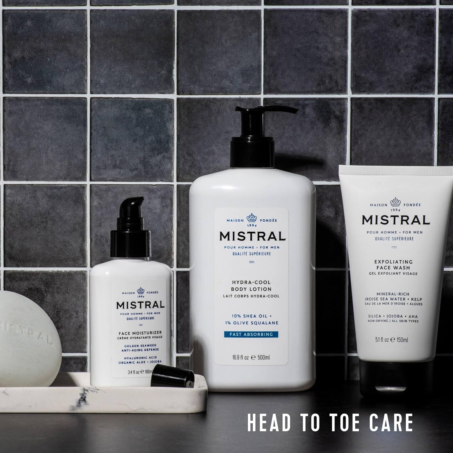 Mistral Men's Hydra-Cool Body Lotion, Cool Marine, 16.9 Fl Oz