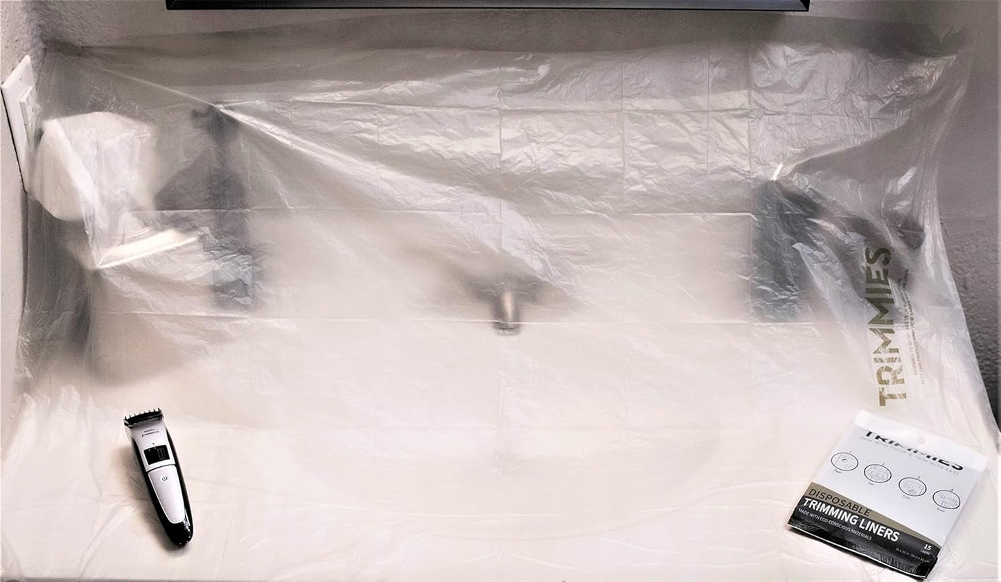 Disposable Beard Hair Catcher for Men - Sink Cover for Shaving & Trimming, Beard Bib Sub, Best Gifts for Men, Men's Grooming, Non-Stick Adhesives, Oxo-Biodegradable & Plant-Based Materials