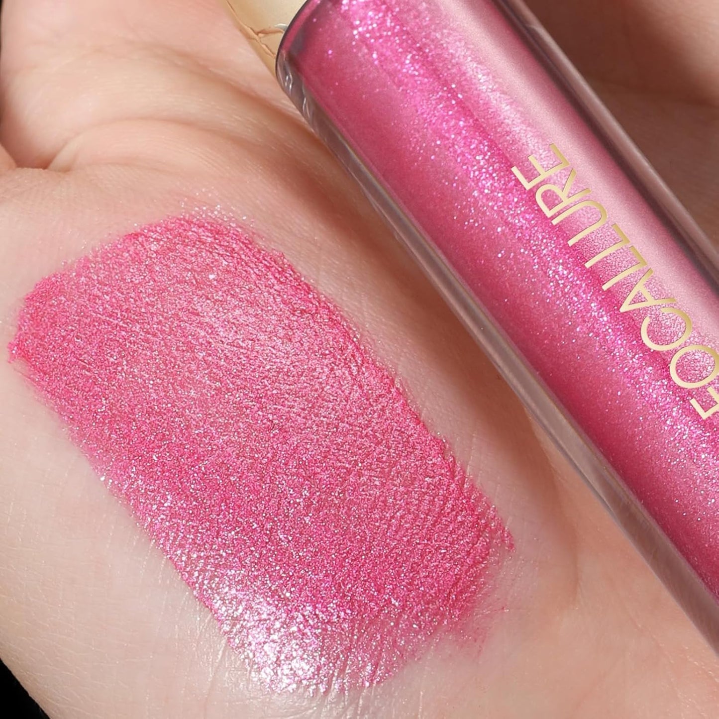 FOCALLURE Metallic Liquid Lipstick,Non Stick Cup Lip Gloss,High Impact Lip Color with Transfer-proof Wear,Long Lasting & Waterproof Lipstick Makeup for Women,Metal Barbie