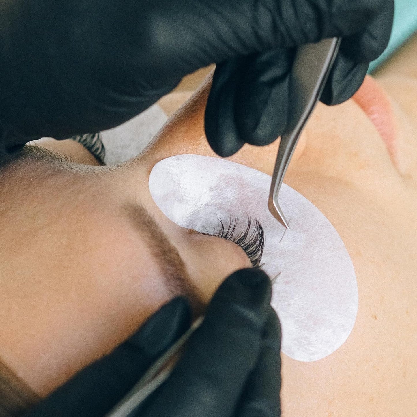 50 Pairs Under Eye Patches, Isolation Eyelash Extension Pads, Under Eye Gel Pads for Pro Salon and Individual, DIY Lashes Extension Supplies (Purple)