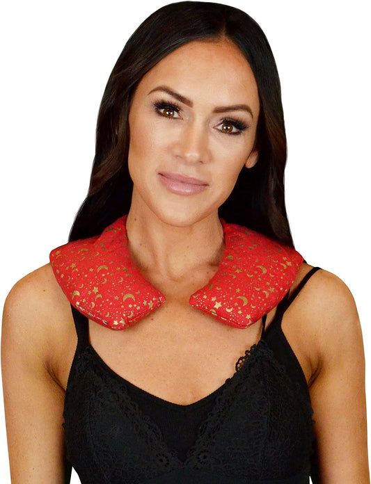 Nature's Approach Aromatherapy Neck Wrap | Hot or Cold Therapy with a Soothing Blend of 12 Natural Herbs | Microwave and Freezer Safe