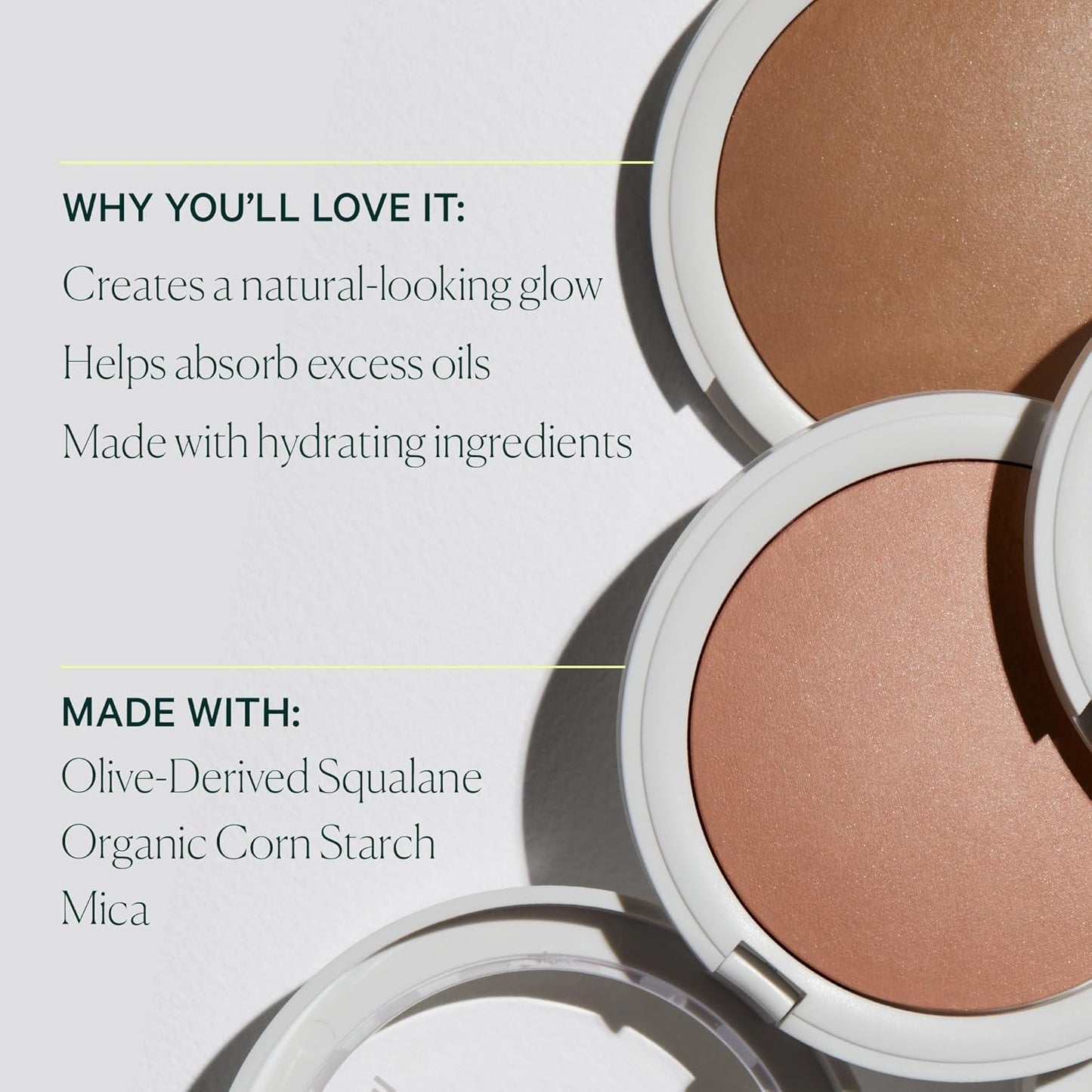 Well People Superpowder Bronzing Powder, Hydrating Baked Bronzing Powder For A Natural Glow, Semi-matte Finish, Vegan & Cruelty-free, Sun Glow