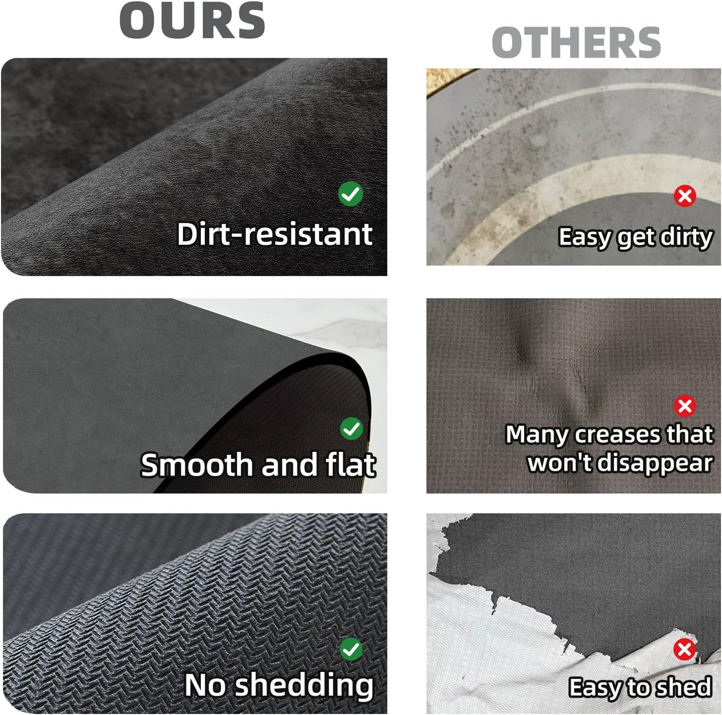 Black Bath Mat, Bathroom Rugs Non Slip Washable Thin Absorbent Quick Dry Bath Mat Fits Under Door Bathroom Floor Mat Perfect for Bath, Shower, or Sink 20"x30" Black