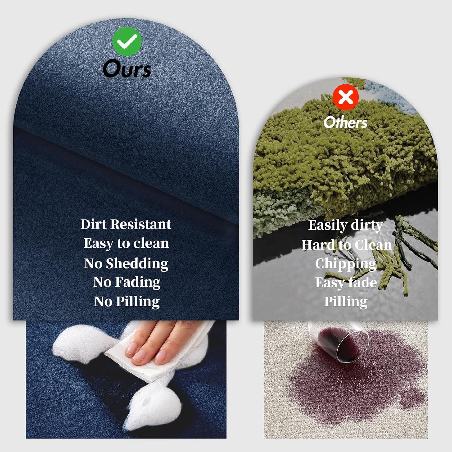 Diatomite Stone Bathroom Mats Rug - Rubber Non Slip Fast Dry Super Absorbent Thin Rugs Fit Under Door - Diatomaceous Earth Bath Mat for Bathroom,Shower Room,Laundry Room,Sink,17"x27.5",Navy