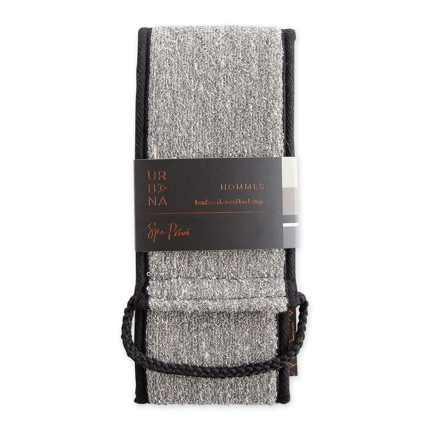 Urbana Spa Prive Men's Bamboo Charcoal Collection, Back Strap