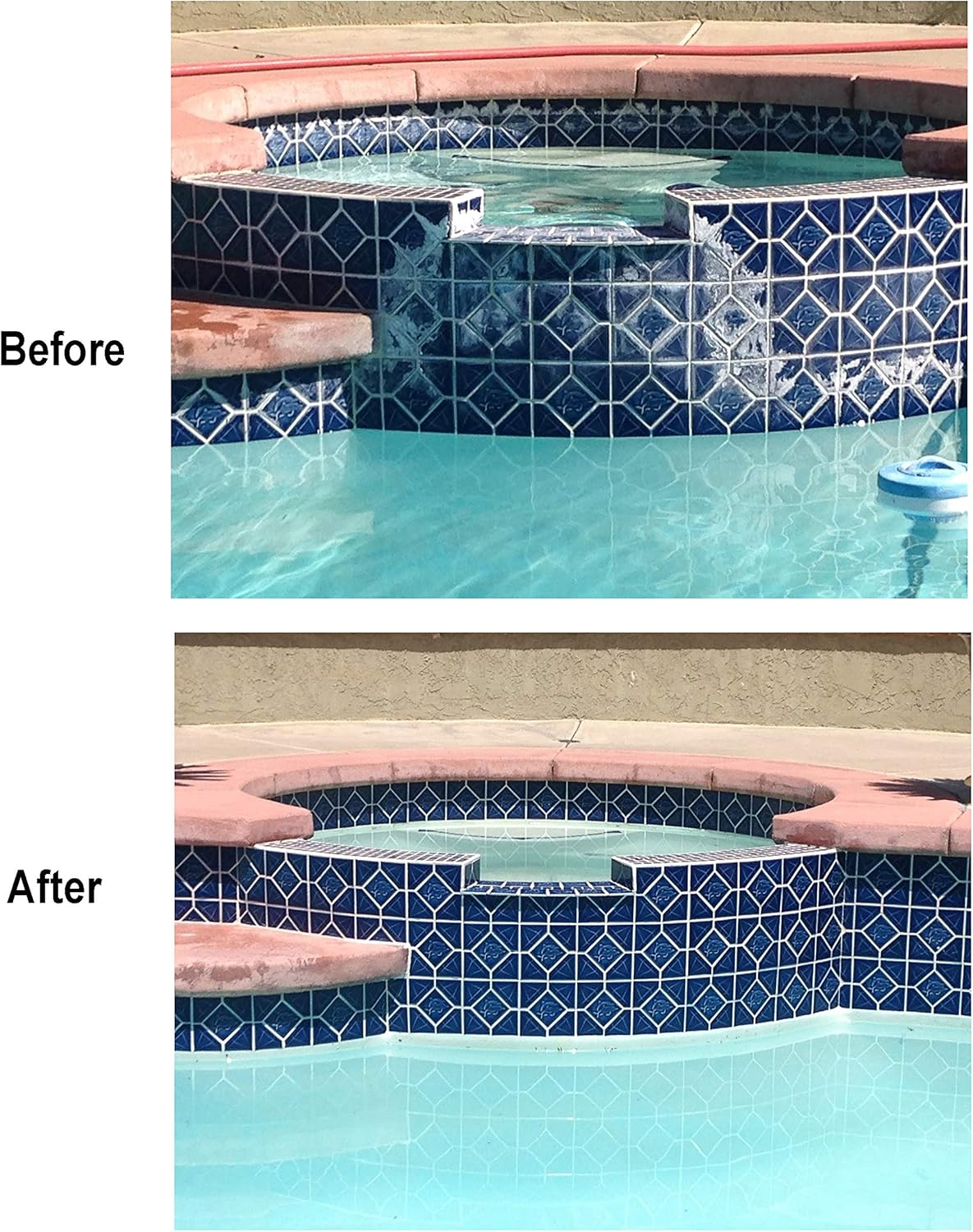 ATIE Pool Pumice Stone with EZ-Clip Handle to Reomve Erase Rust Stain Spot in Concrete Plaster Pool Spa and Calcium Deposit on Pool Tile (2 Pack)