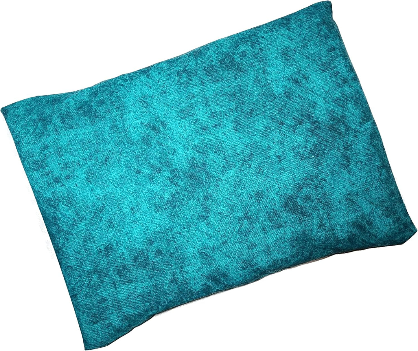 Microwavable Corn Filled Heating Pad and Cold Pack/Washable 100% Cotton Cover (Etched - Dark Jade, 7.5in W x 11in L)