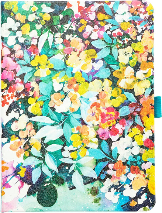 Happy Planner Book-Bound Dot-Lined Journal, Hardcover Journal for School or Office with Thick 100 GSM Paper, Serene Garden, 80 Pages, 5.75" x 8.25"