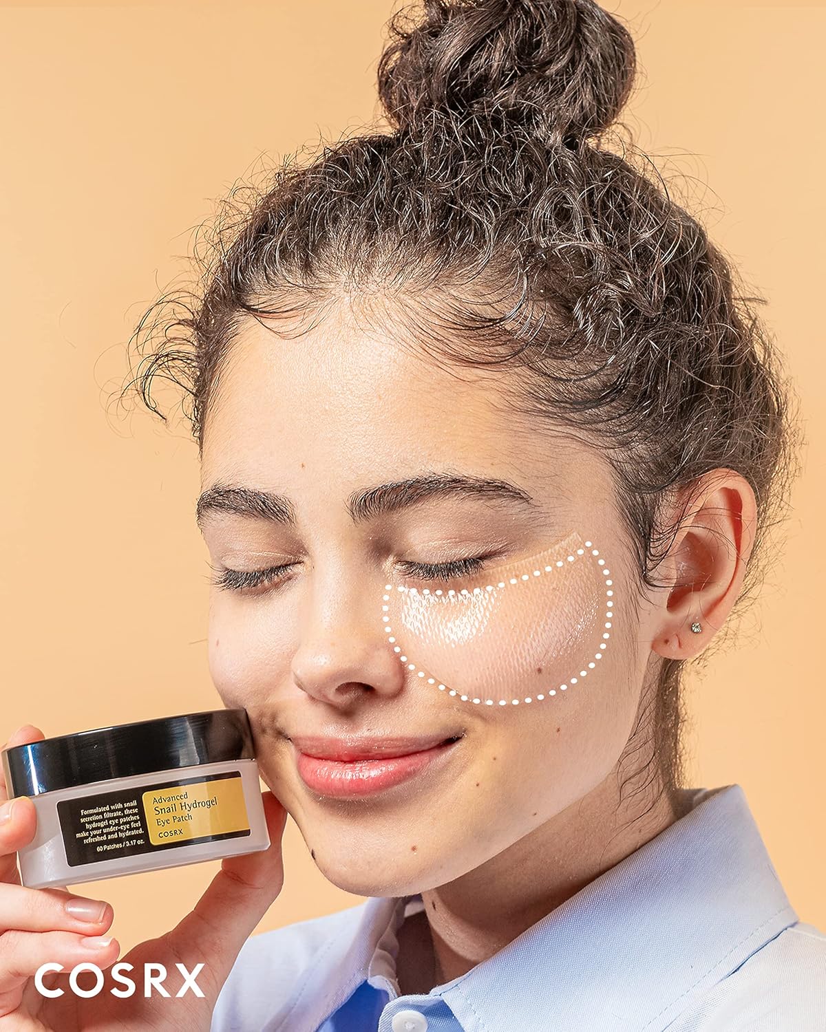 COSRX Advanced Snail Hydrogel Eye Patch (60pc), Gel Serum Mask, Puffy Undereye Treament, Fine Lines, Refresh, Hydrate| Paraben free, Korean Skincare